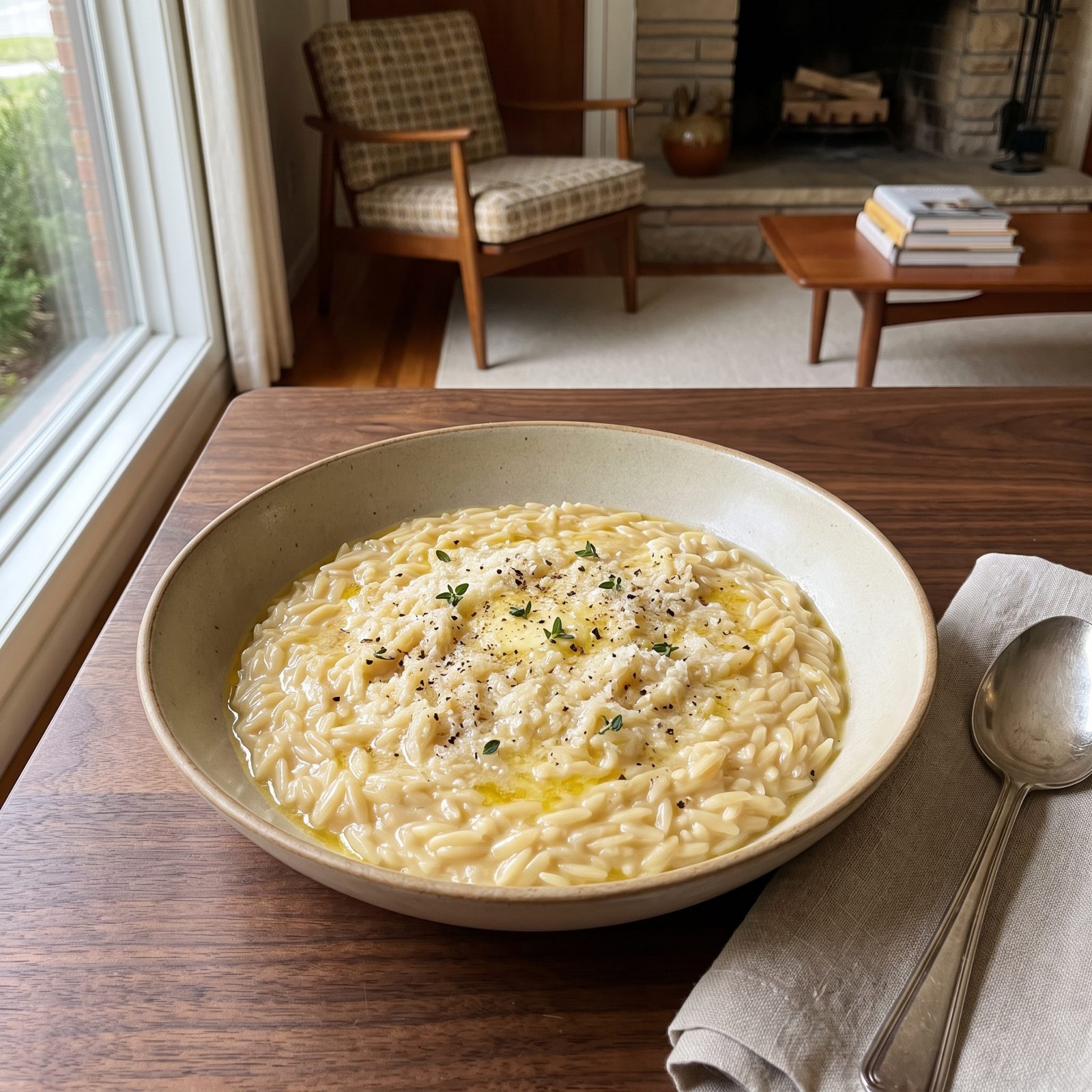 Orzo Finished Like Risotto