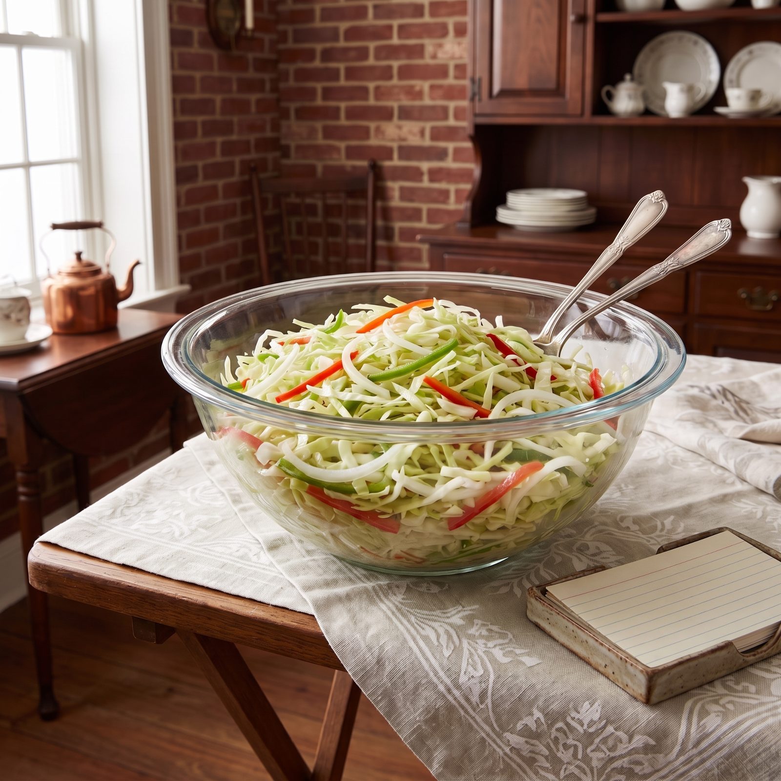 Overnight Cabbage Slaw With Boiled Vinegar Dressing