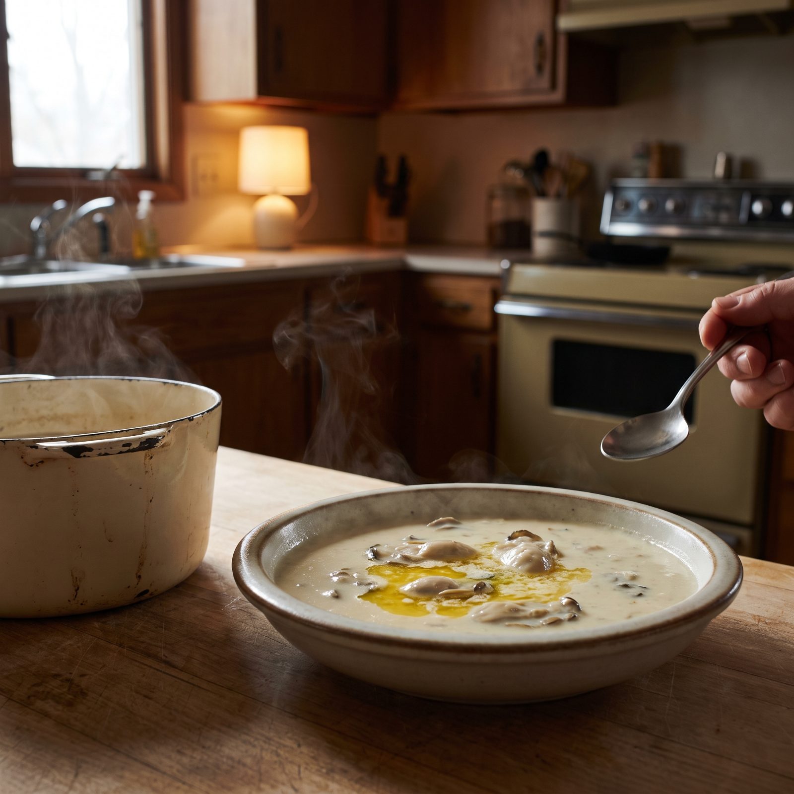 Oyster Stew on Christmas Eve