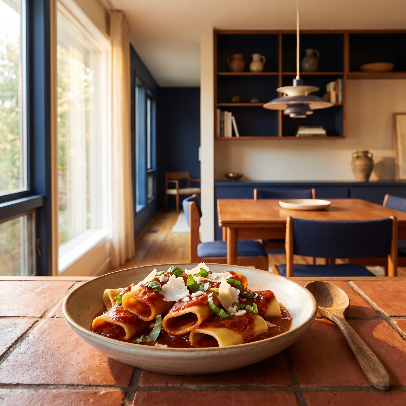 Paccheri With Slow-Cooked Eggplant