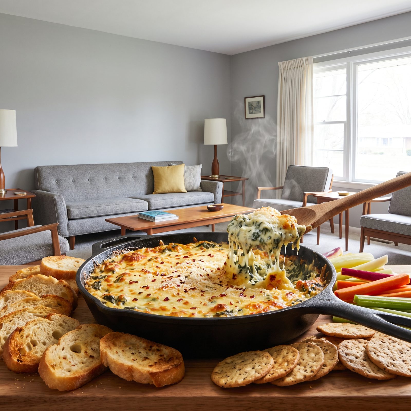 Parmesan Spinach-Artichoke Dip