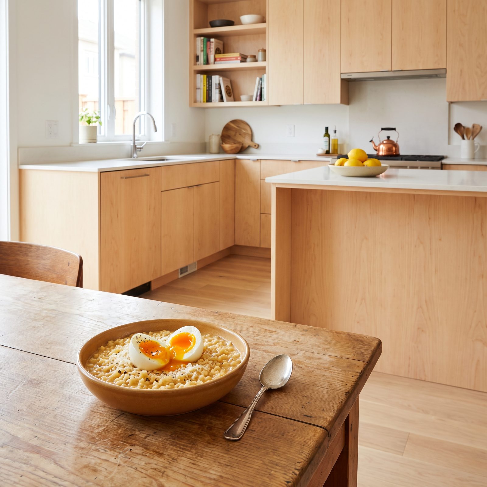 Pastina With Parmesan and a Jammy Egg