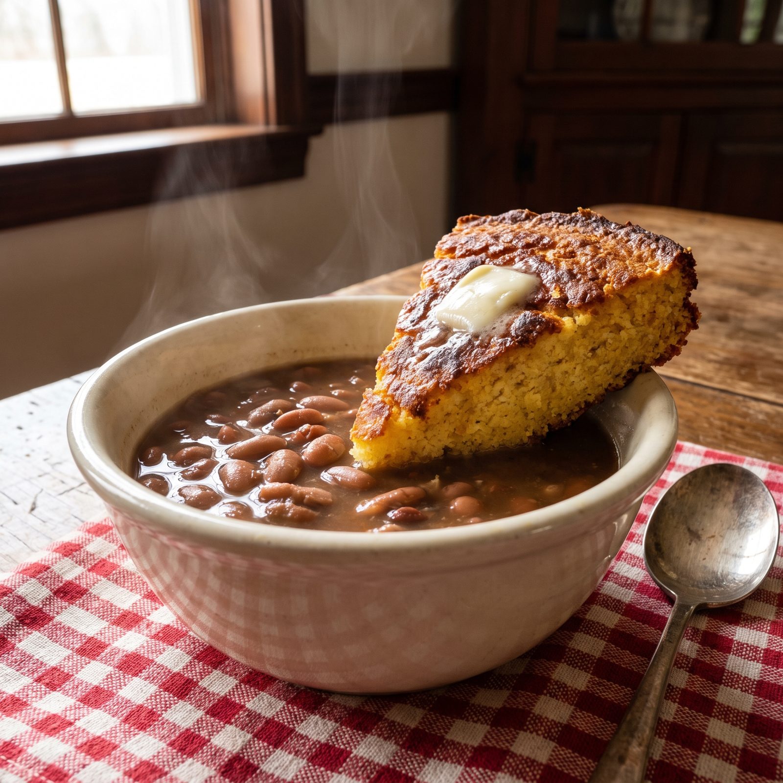Pinto Beans With Skillet Cornbread
