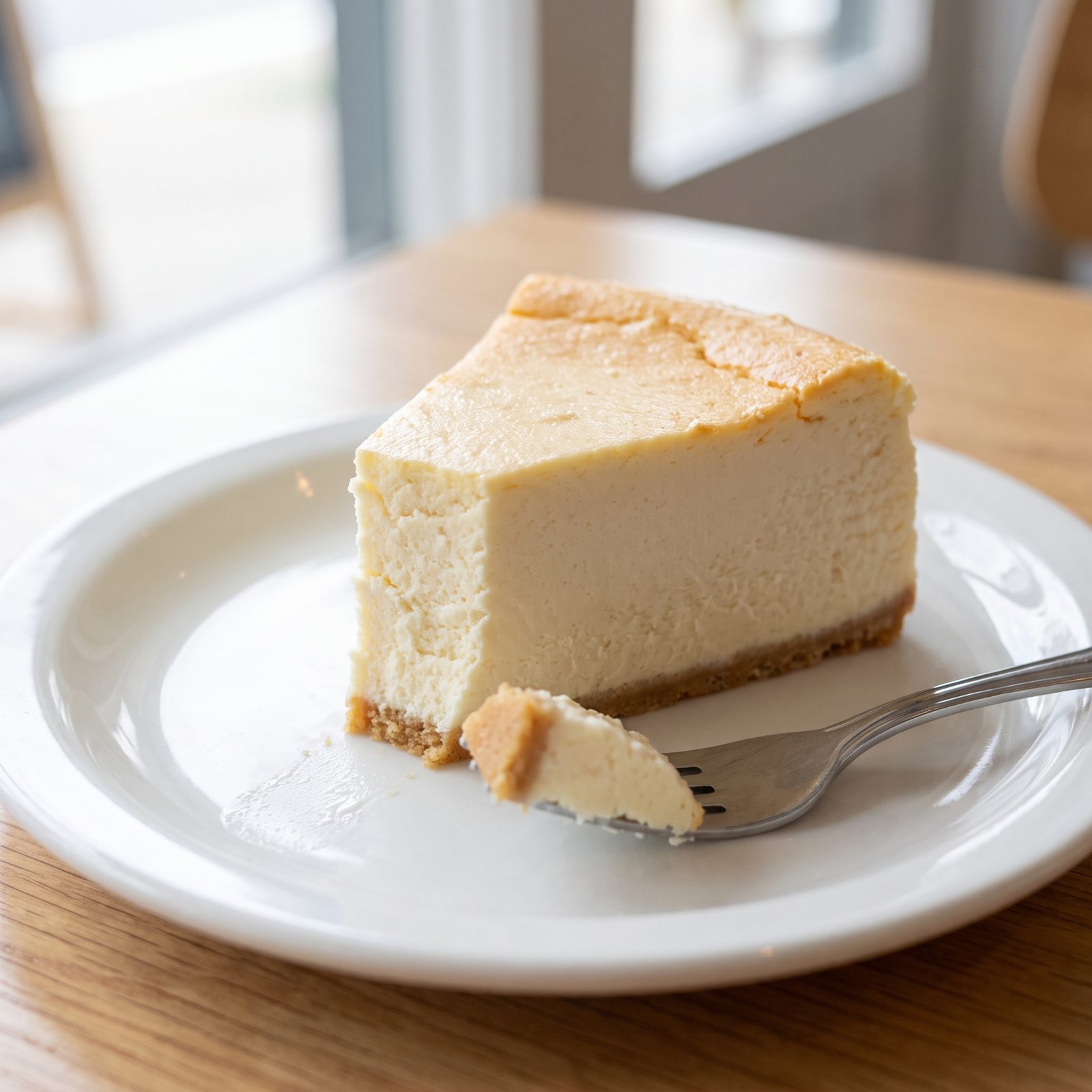 Plain Cheesecake, No Strawberry, No Sauce, No Nothing