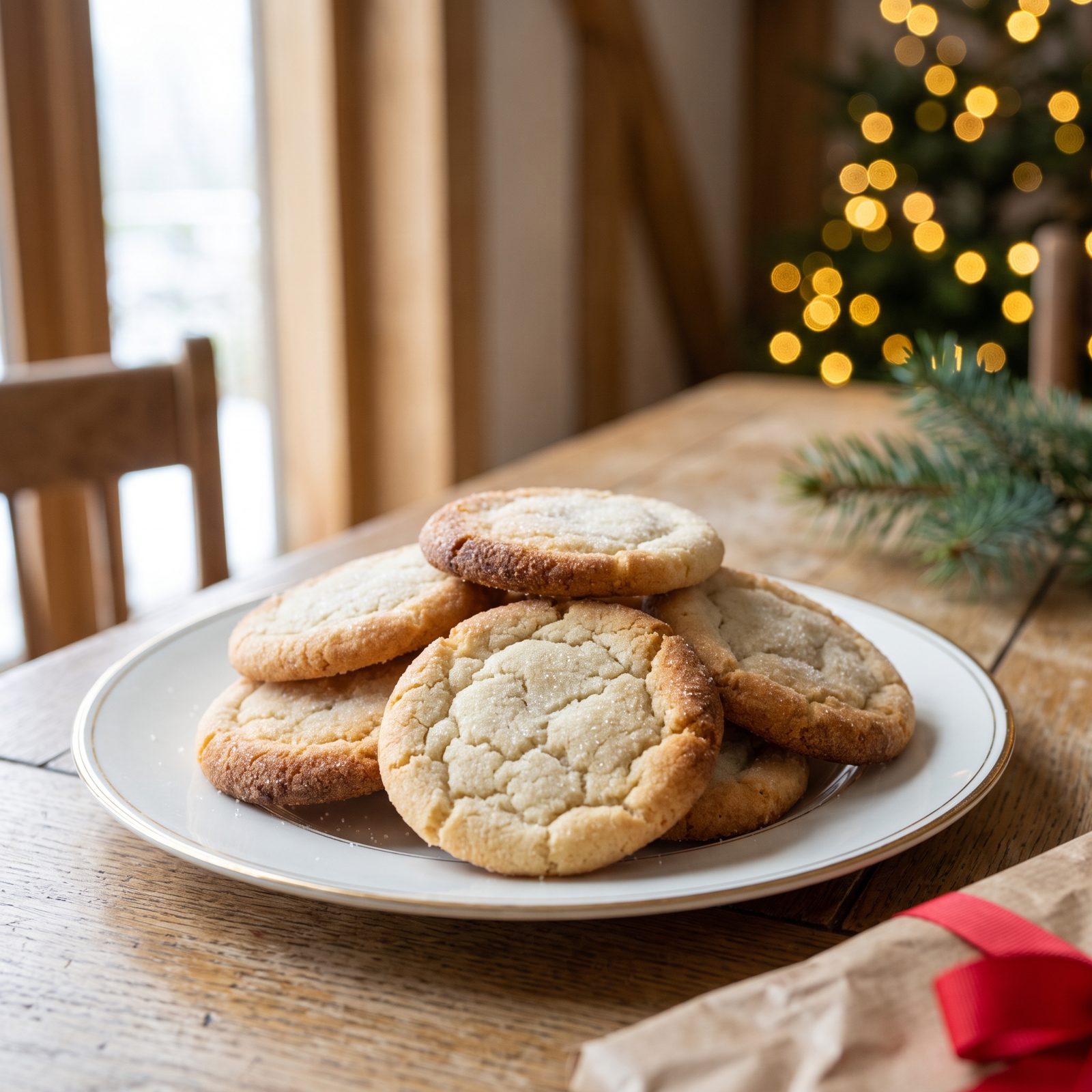 Plain Sugar Cookies With Crisp Golden Edges