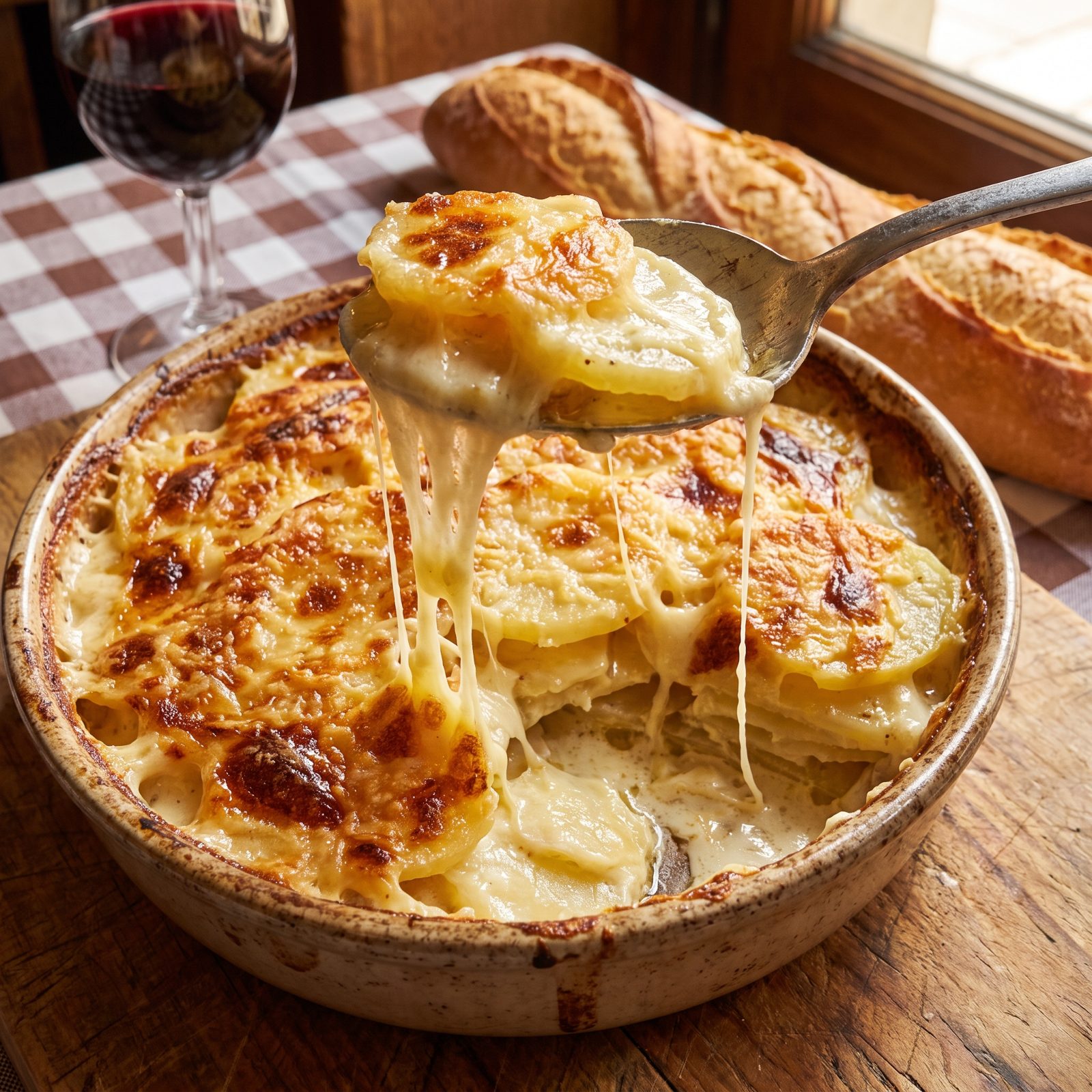 Potatoes Dauphinoise With Gruyère