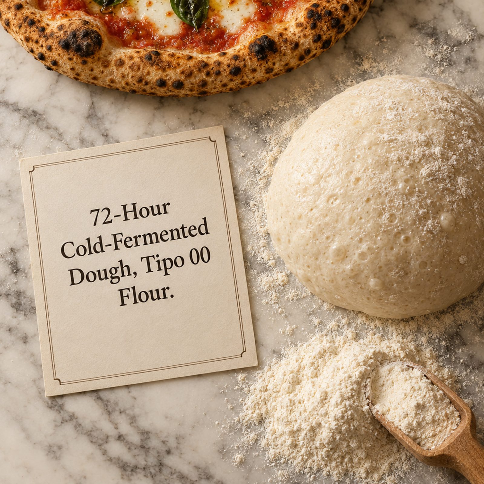 Proves It Does: Pizza Dough Described by Its Flour and Fermentation Time