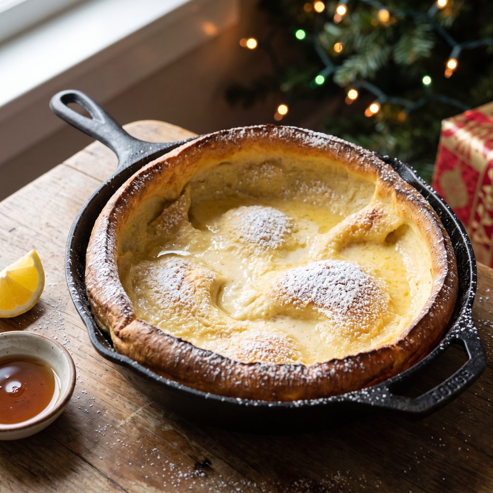 A Puffy Oven-Baked Dutch Baby That Collapses Before You Reach the Table