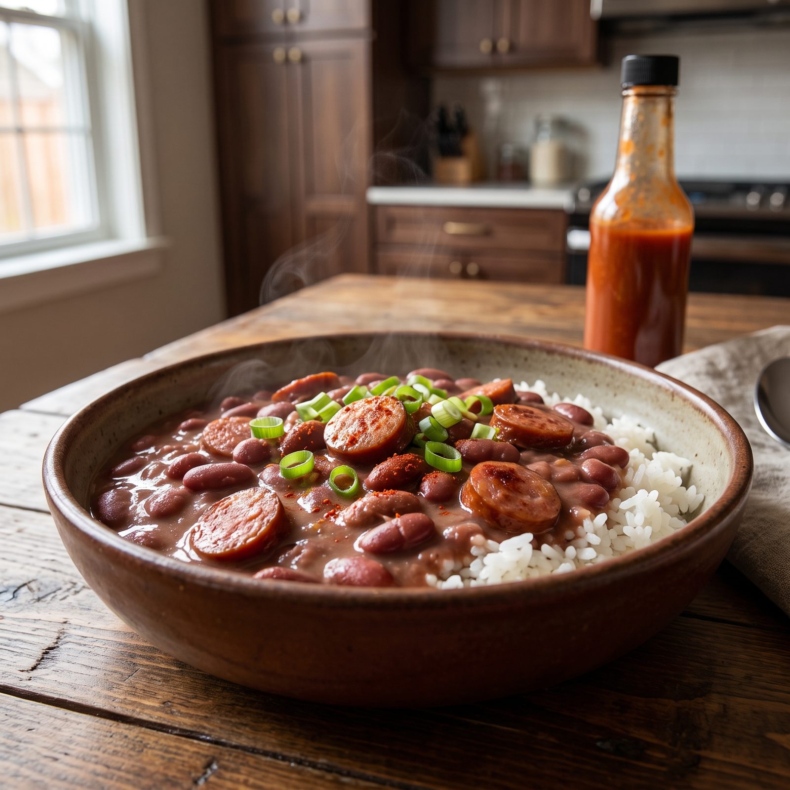 Red Beans and Rice With Smoky Sausage