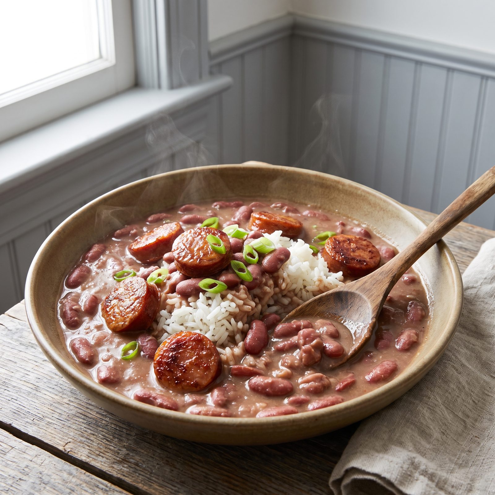 Red Beans and Rice With Smoky Sausage
