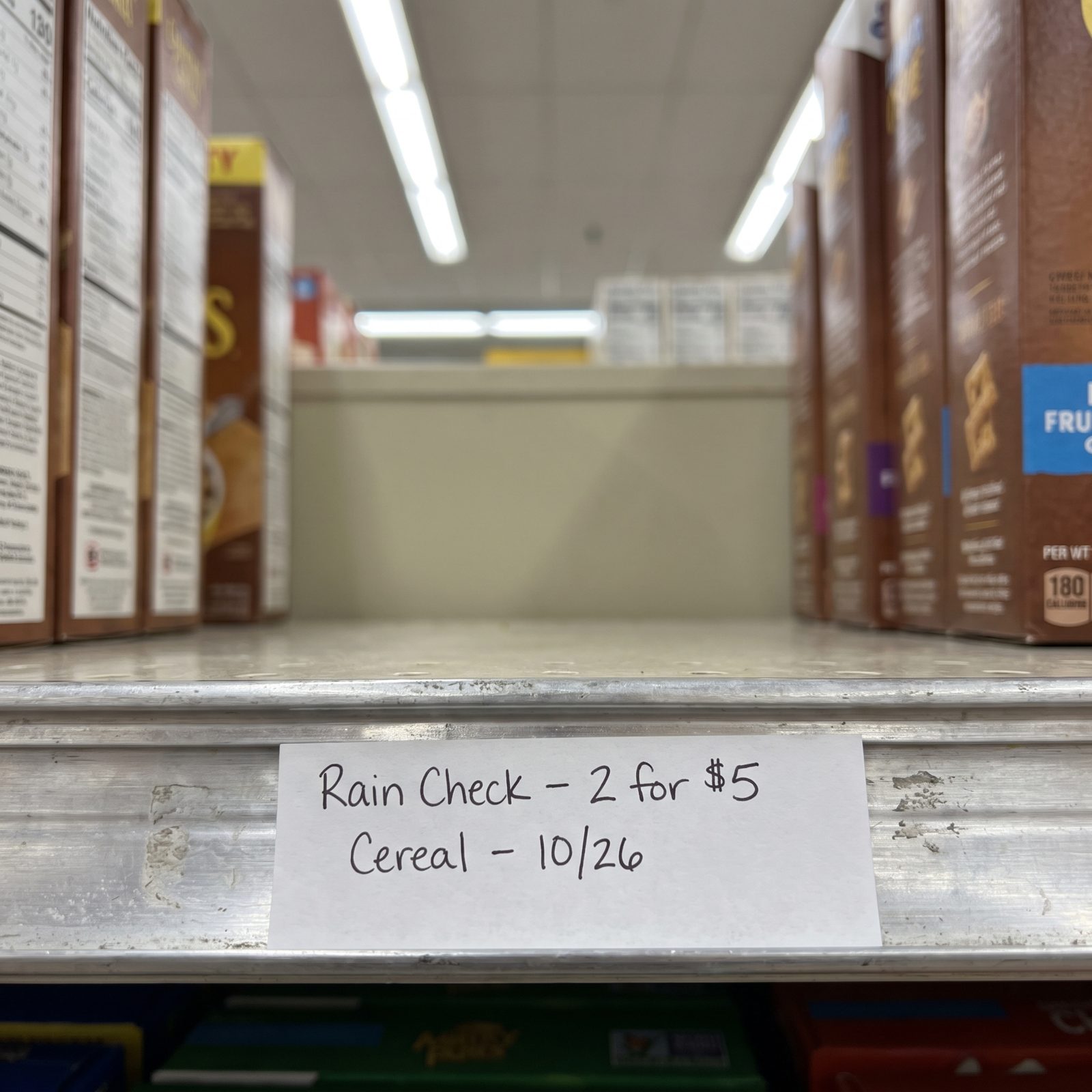 Request Rain Checks Instead of Substituting a Full-Price Product
