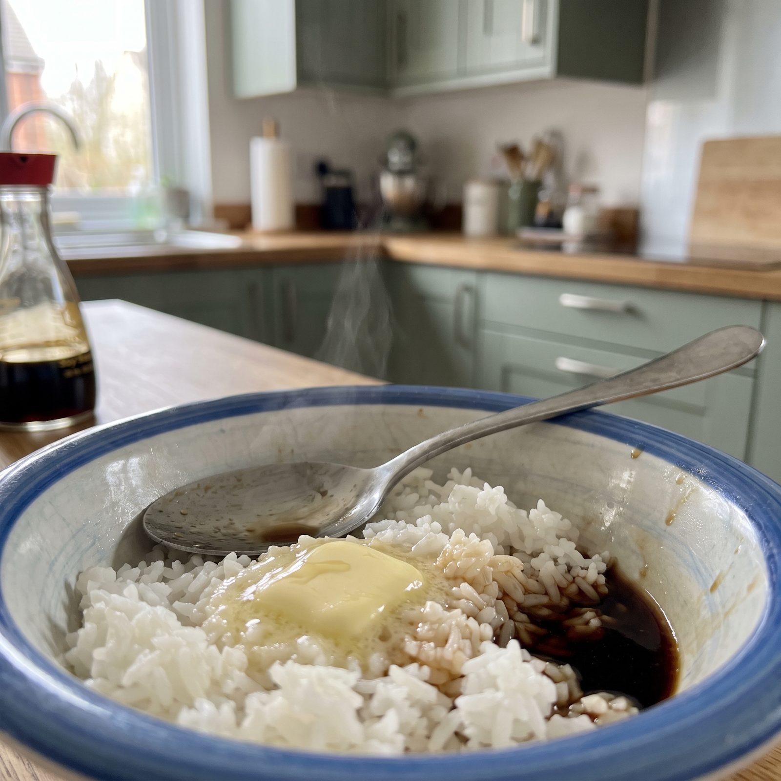 Rice With Butter and Soy Sauce, Eaten Standing at the Counter