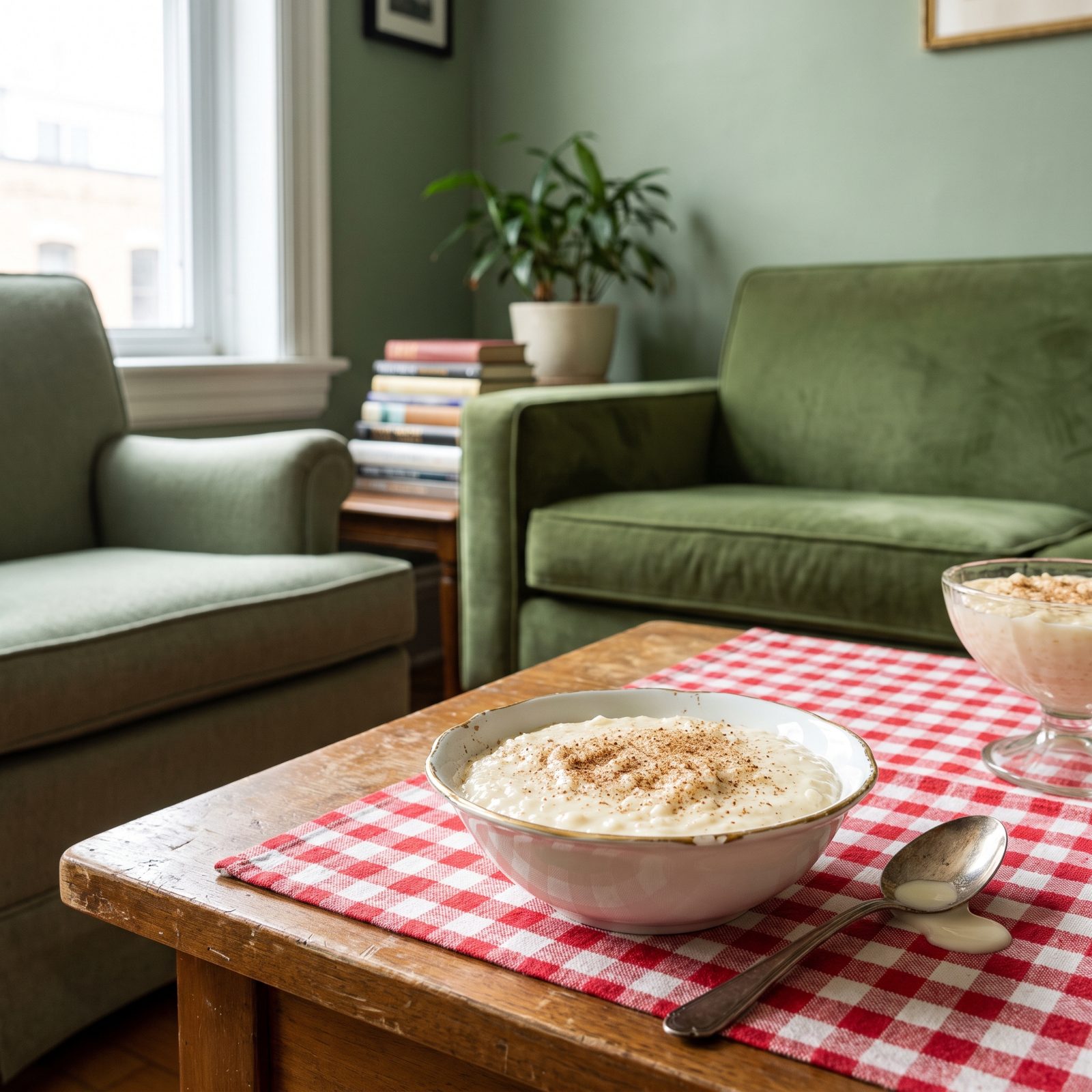 Rice Pudding Dusted With Nutmeg