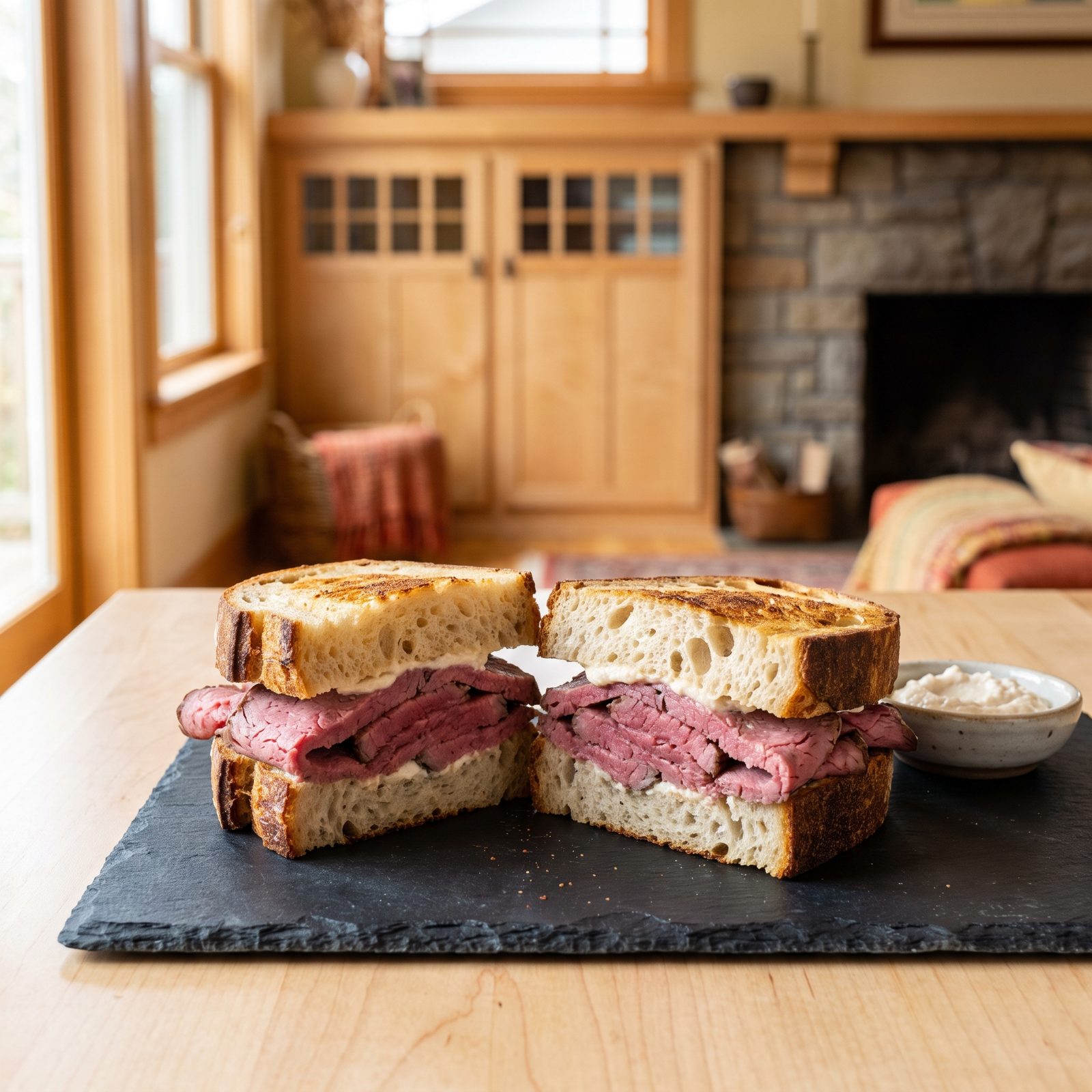 Roast Beef and Horseradish on Sourdough