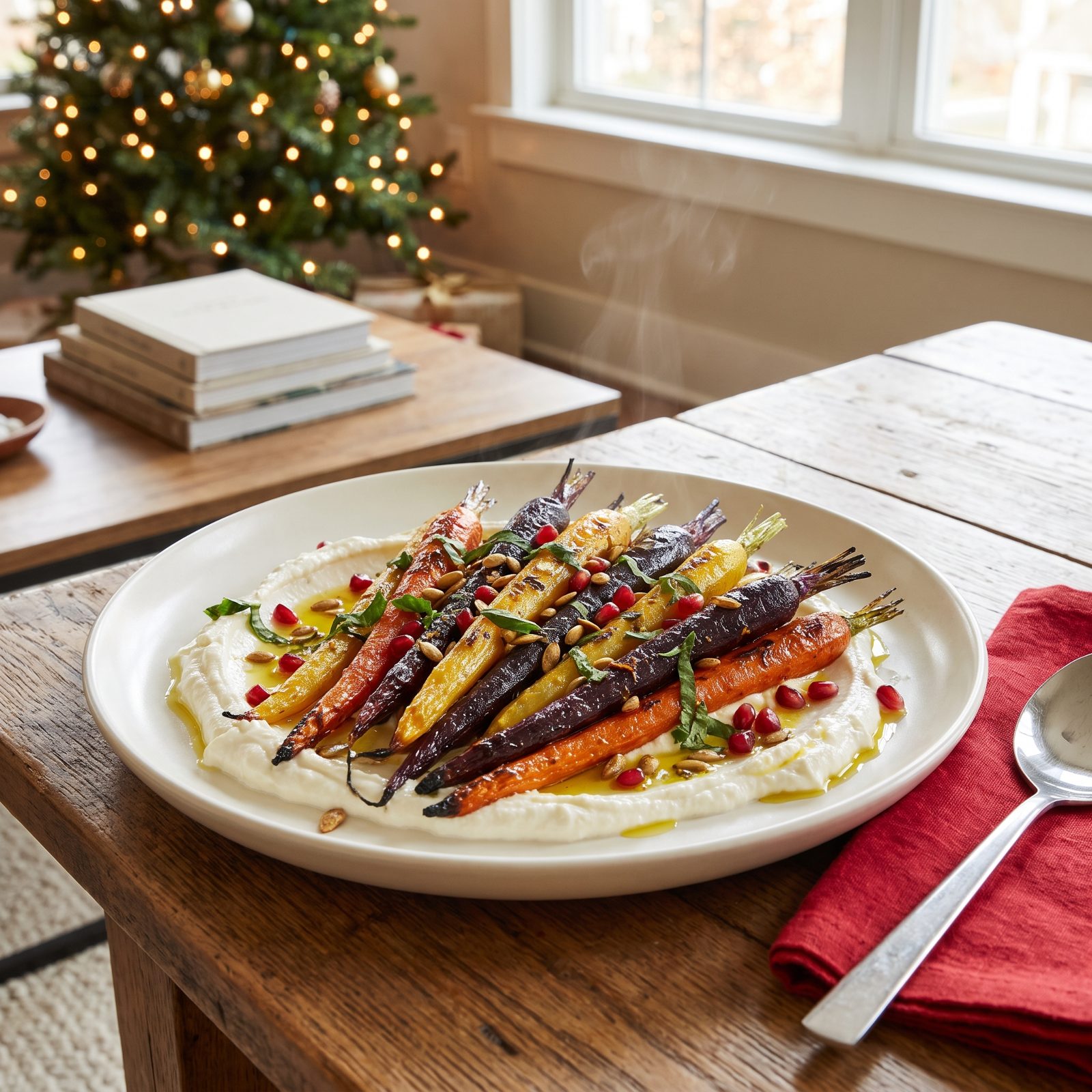 Roasted Carrots With Whipped Feta