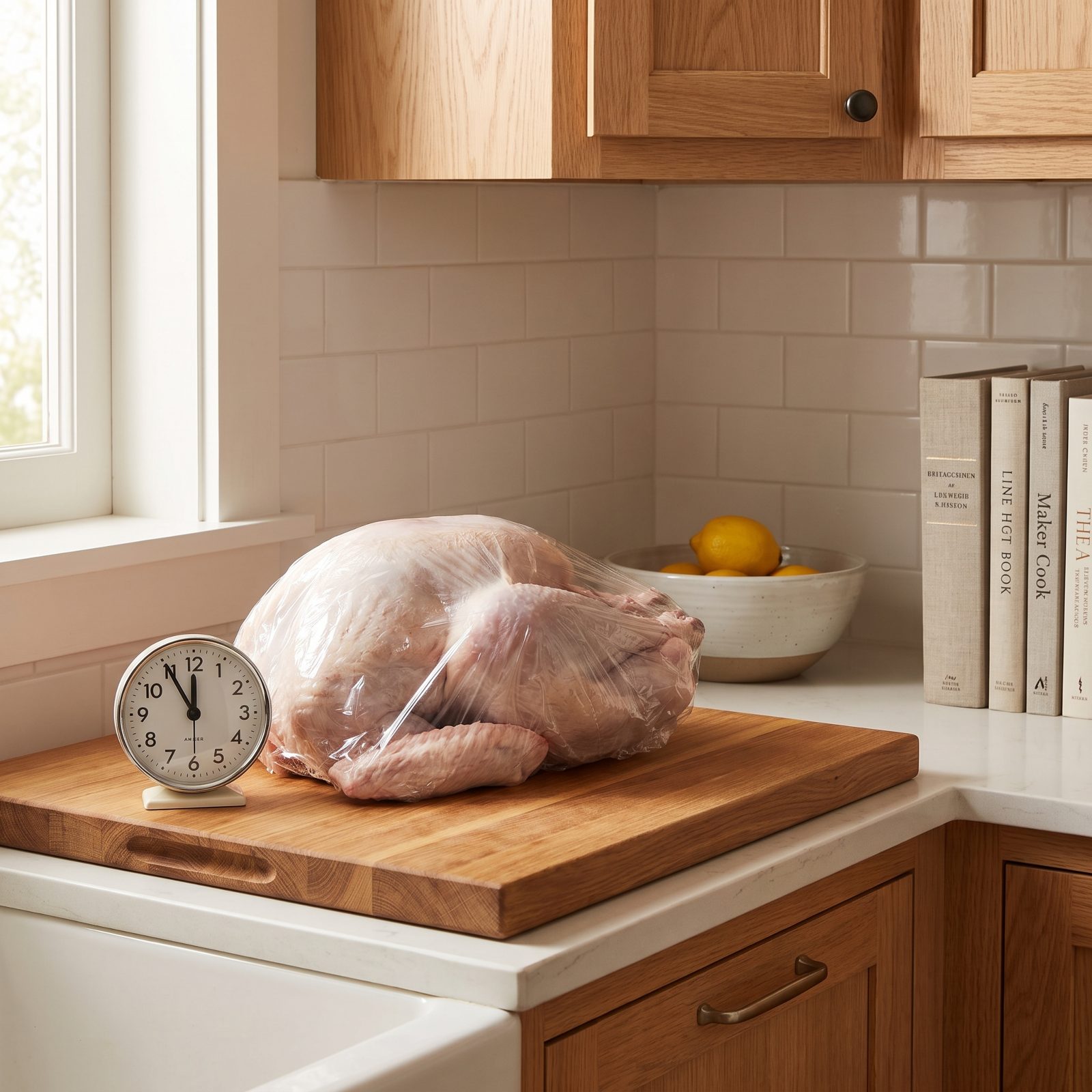 Before Roasting: Remove Turkey From Refrigerator