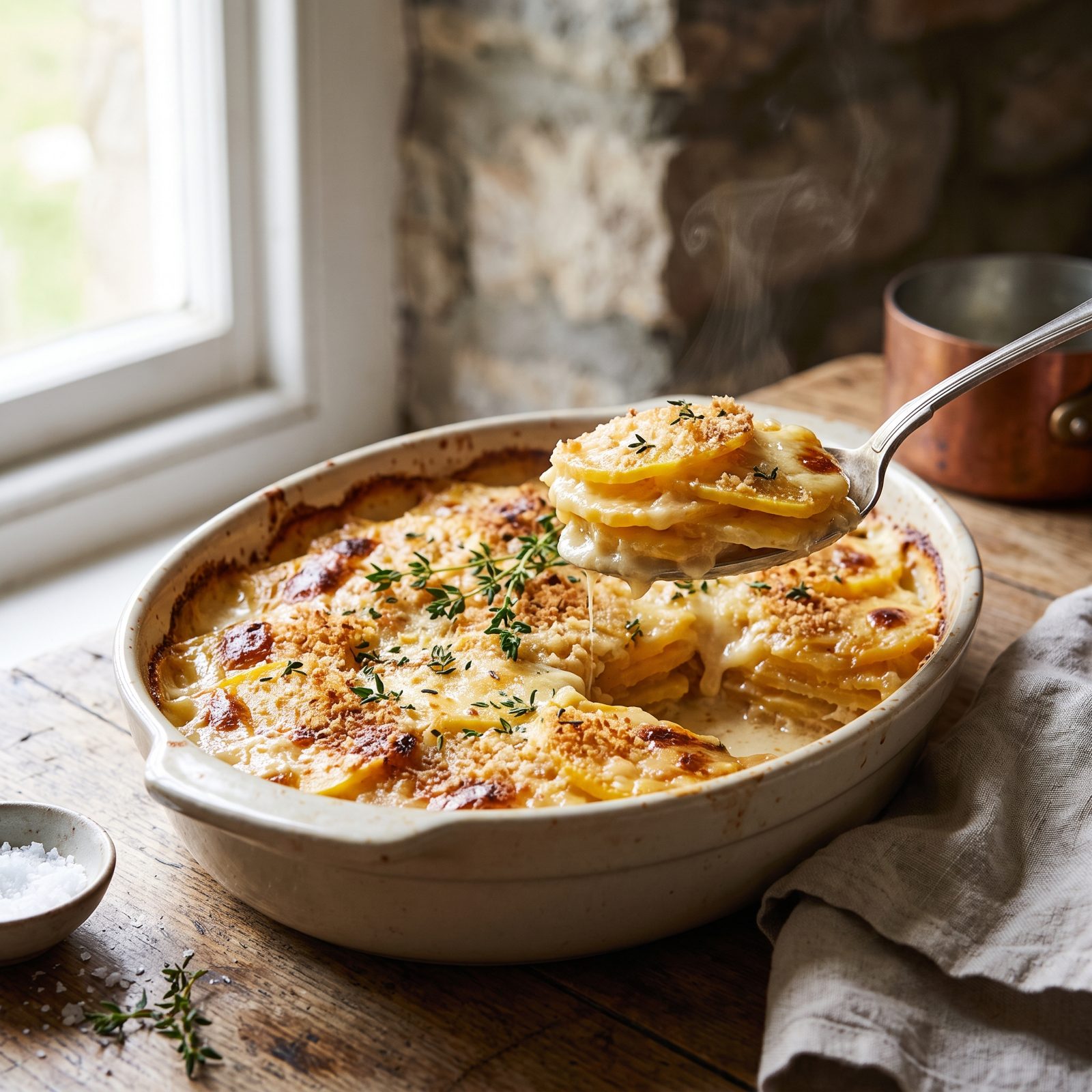 Rutabaga Gratin With Thyme