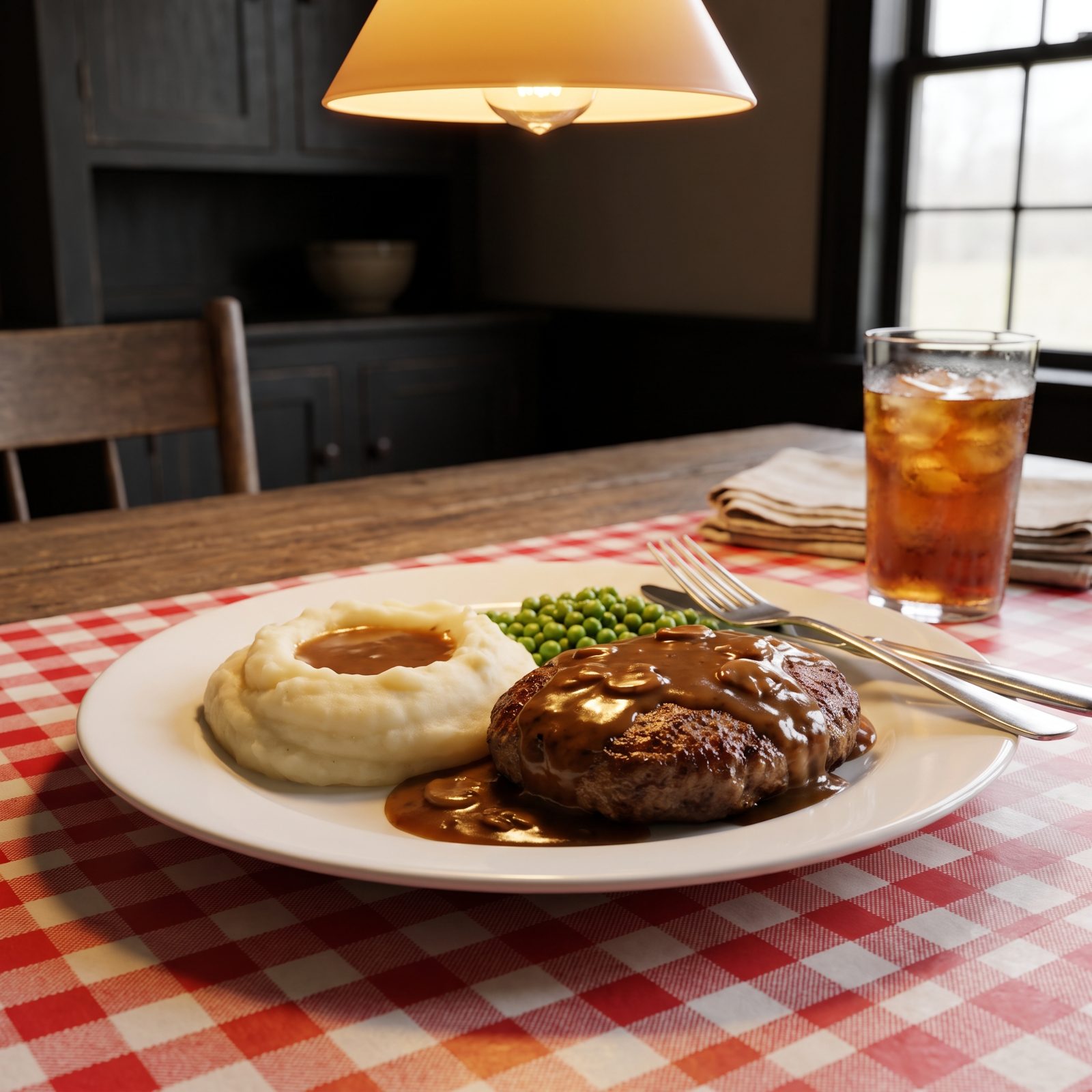 Salisbury Steak With Instant Mashed Potatoes