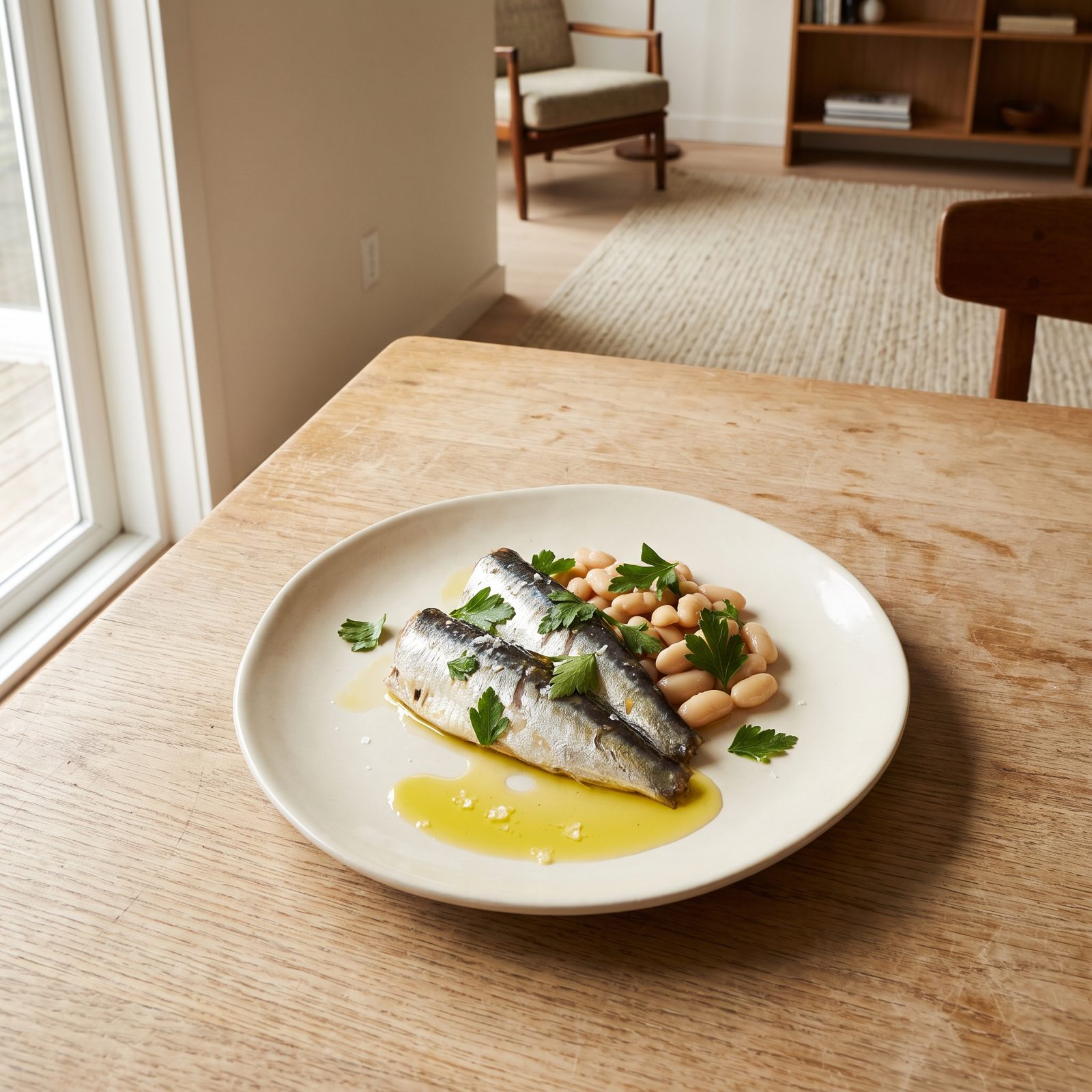 Sardines, White Beans and a Handful of Parsley