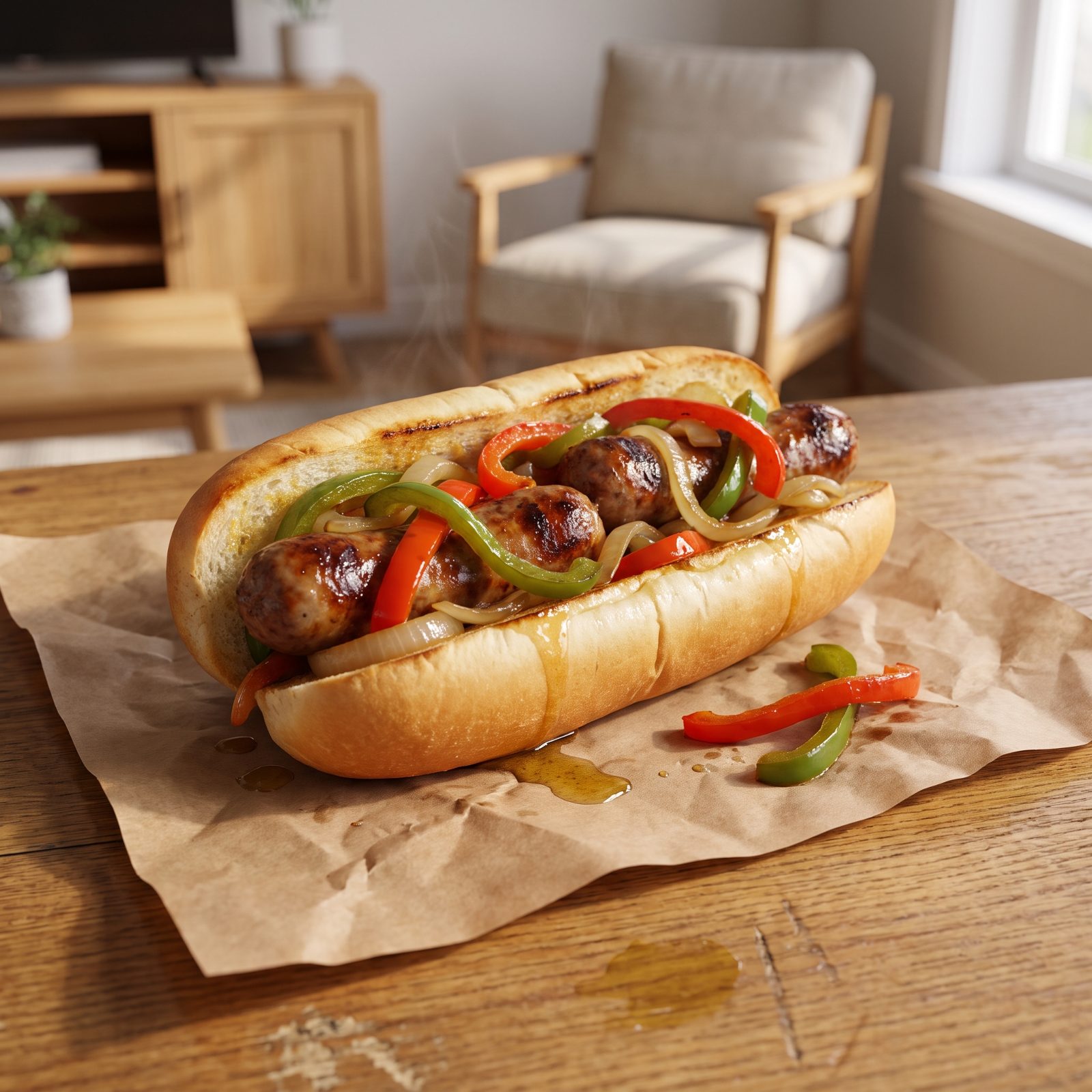 Sausage and Pepper Hoagie