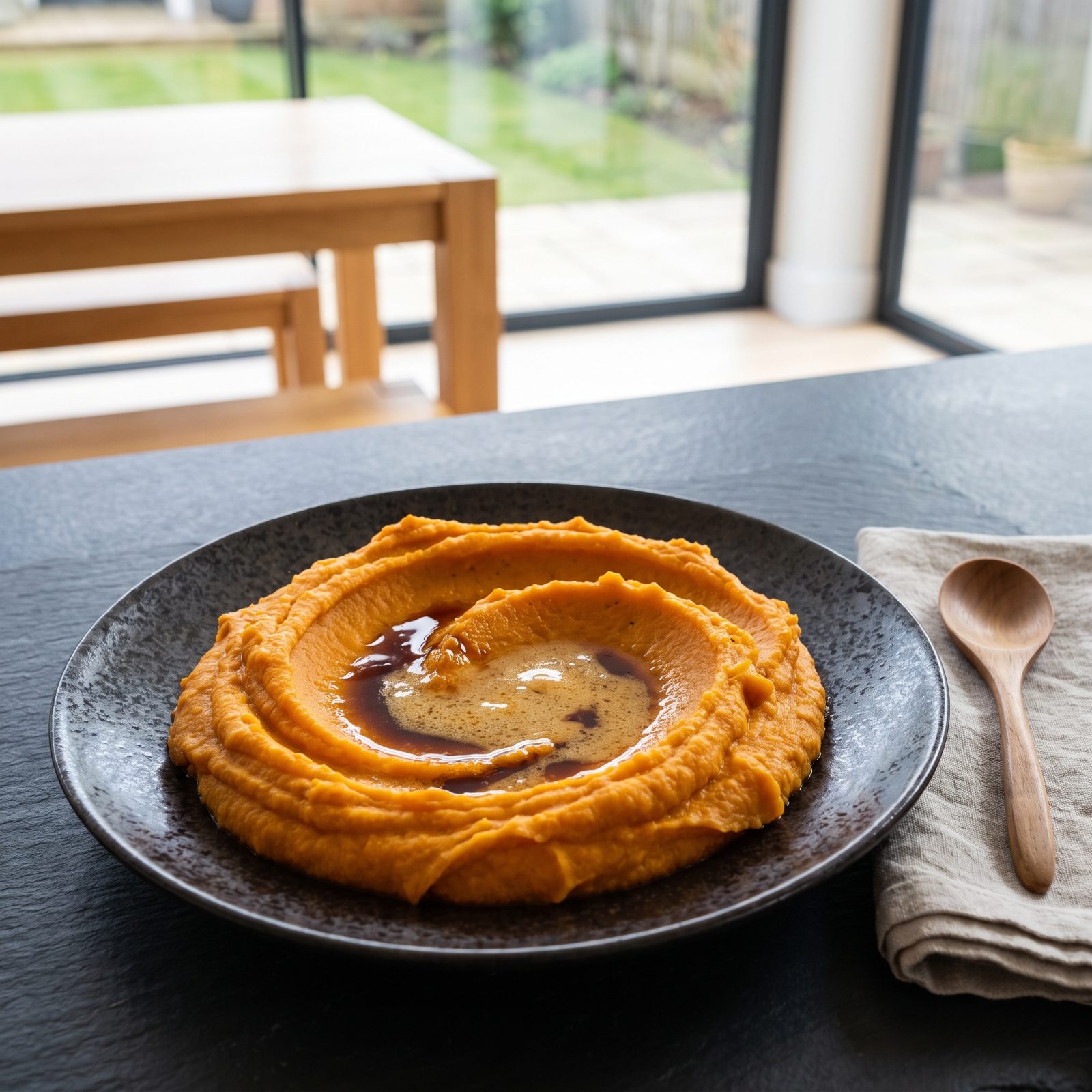 Savory Sweet Potato Mash With Miso Butter
