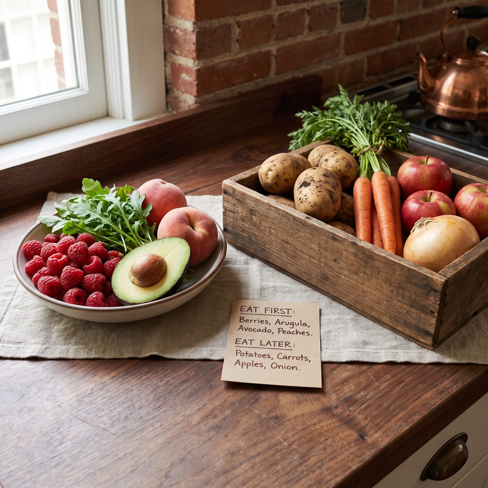 Schedule Delicate Produce for the First Meals After Shopping