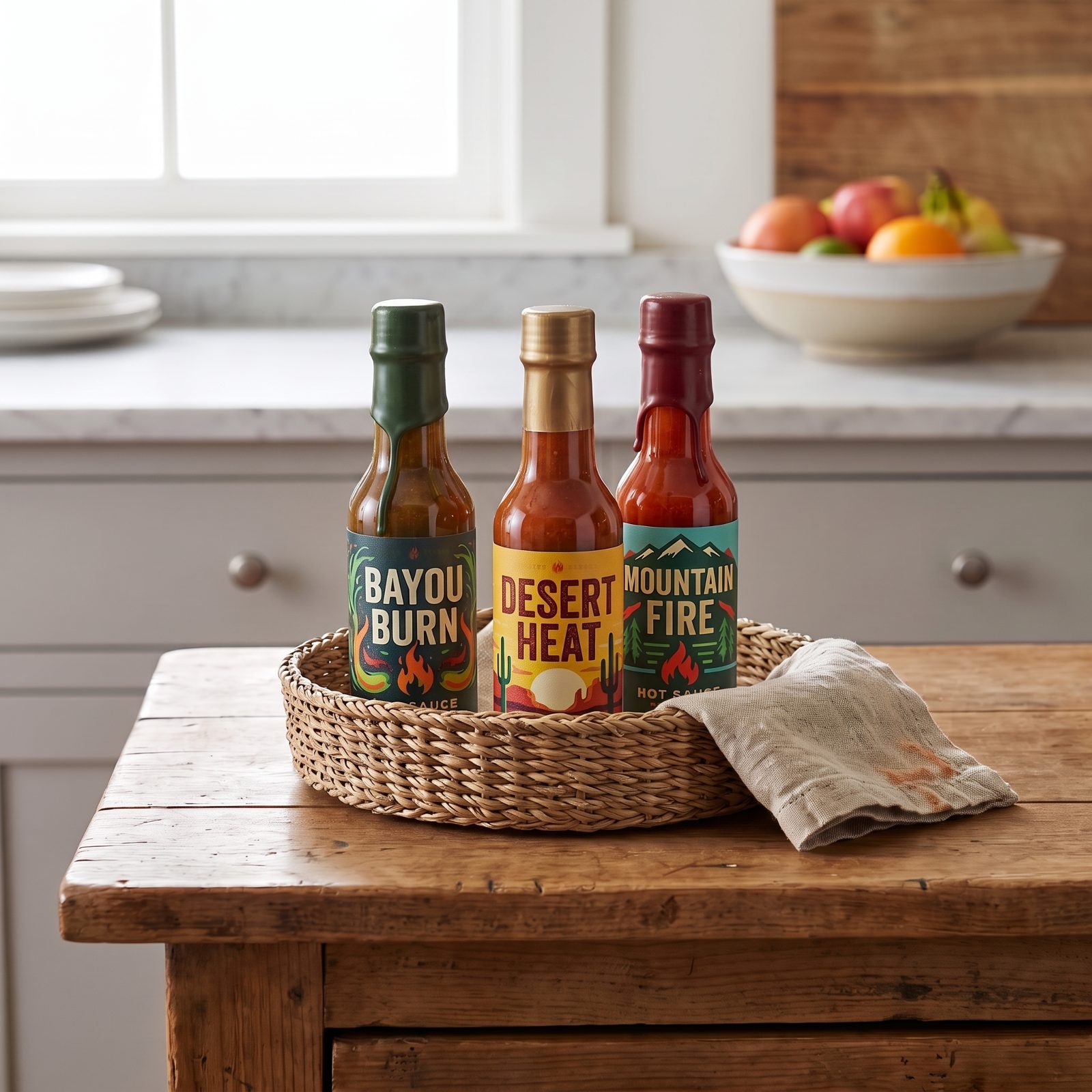 A Selection of Regional Hot Sauces