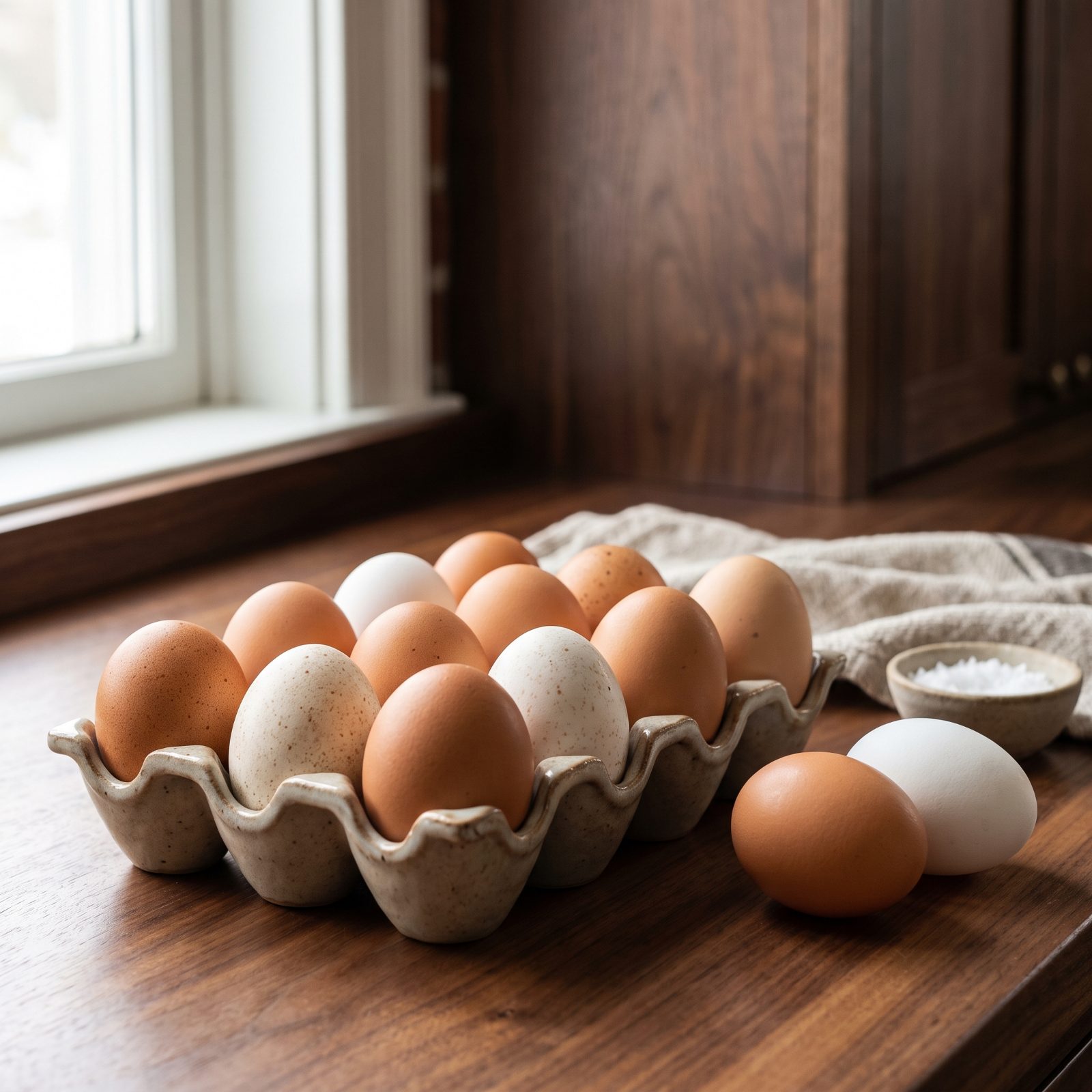 Set Eggs Pointed End Down to Keep the Yolks Sitting Pretty