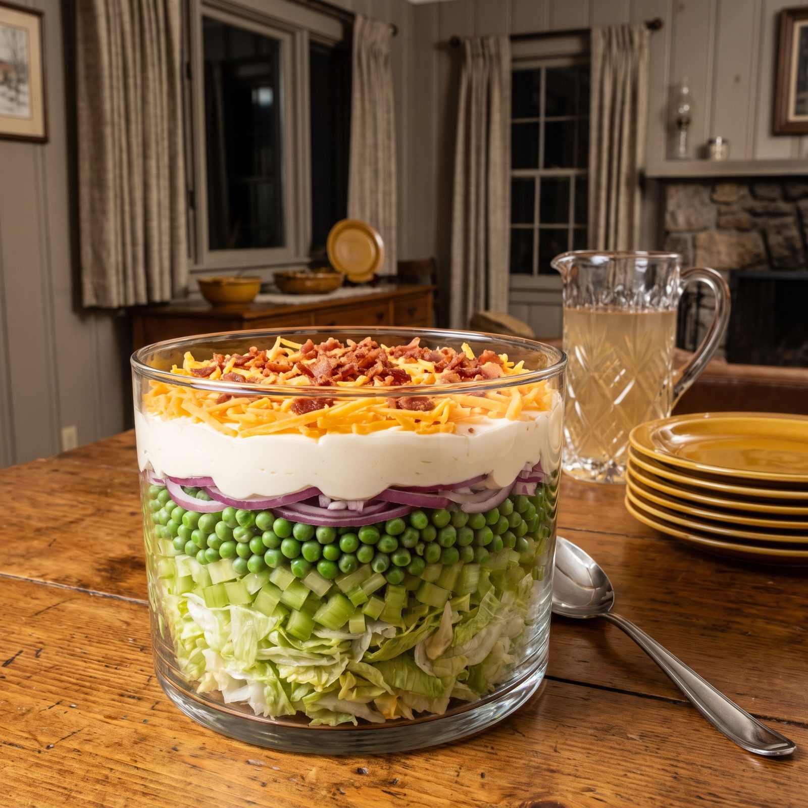 Seven-Layer Salad Under a Mayonnaise Seal