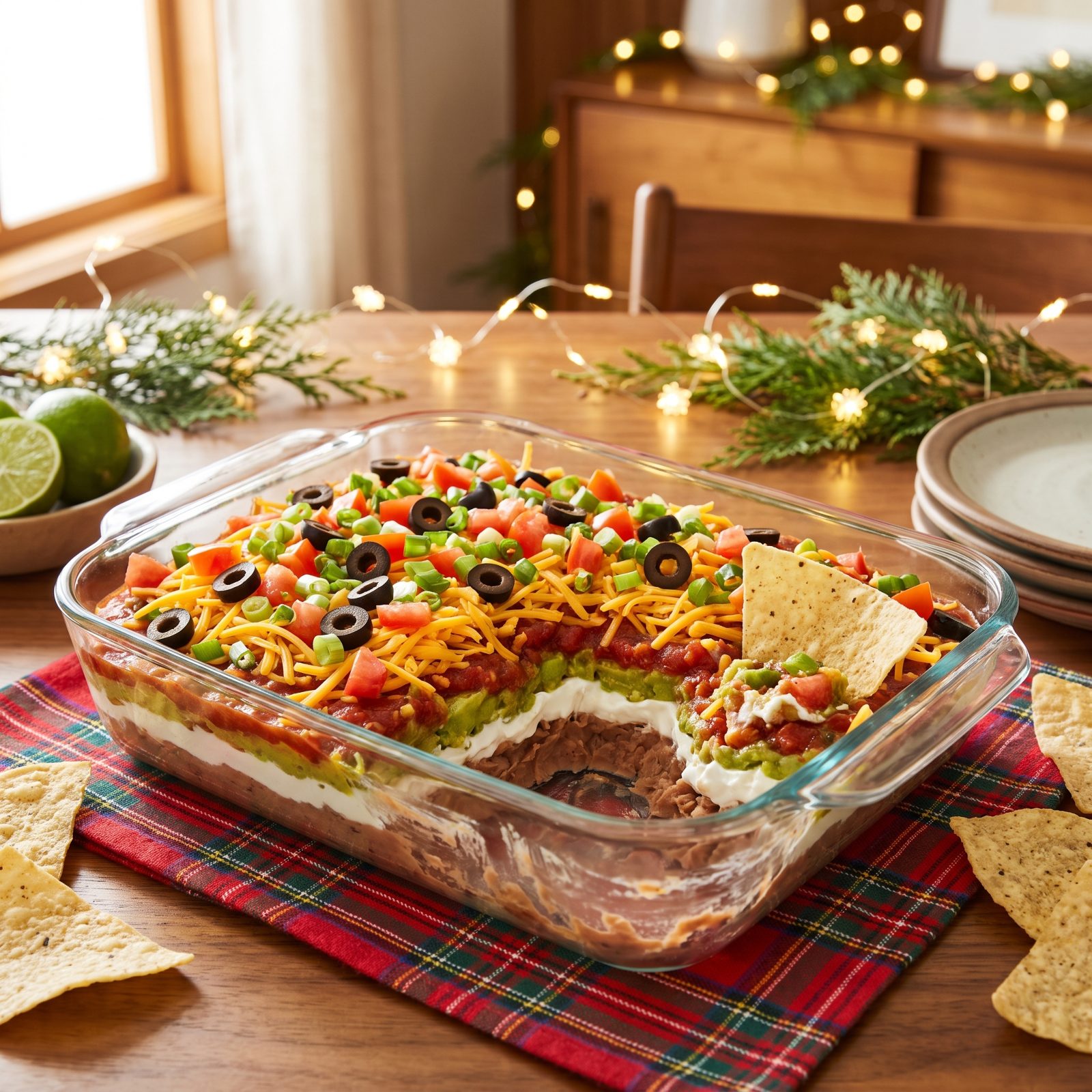 Seven-Layer Taco Dip That Gets Scraped to the Glass