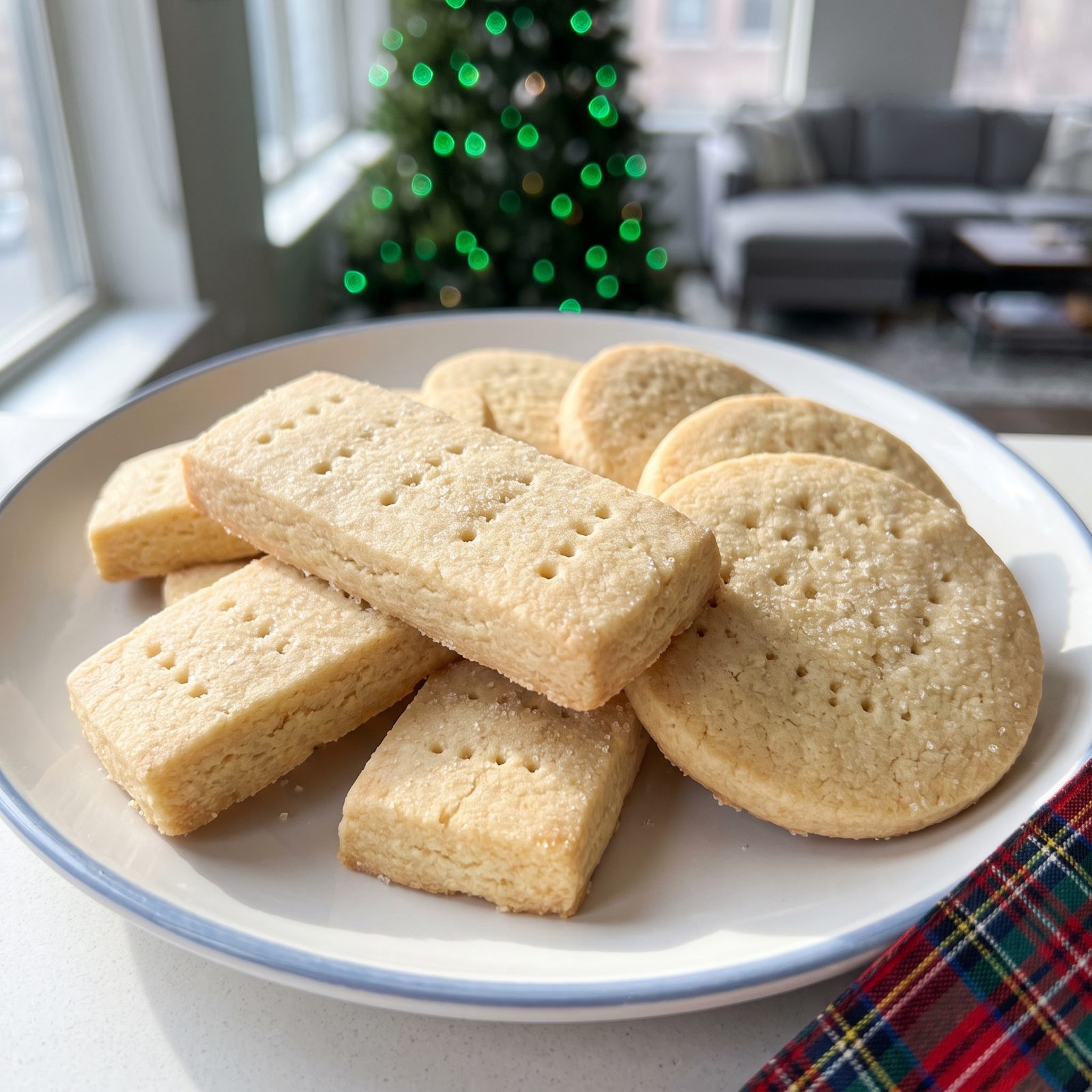 Shortbread With No Colored Sugar