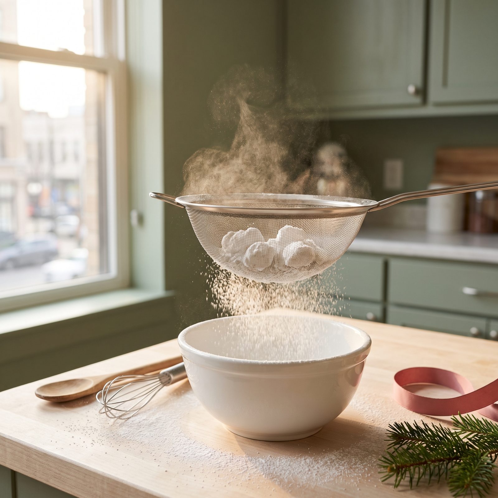 Sift Lumpy Confectioners' Sugar