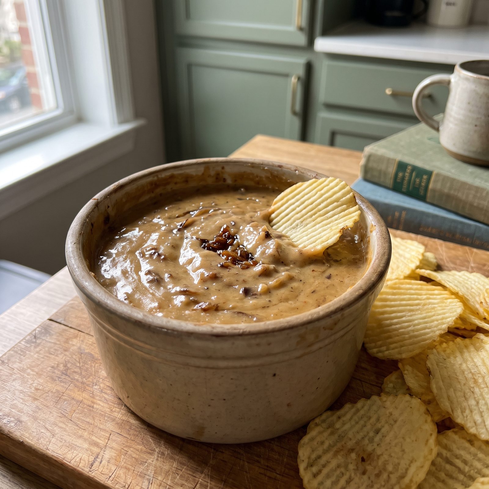 Slow-Cooked French Onion Dip