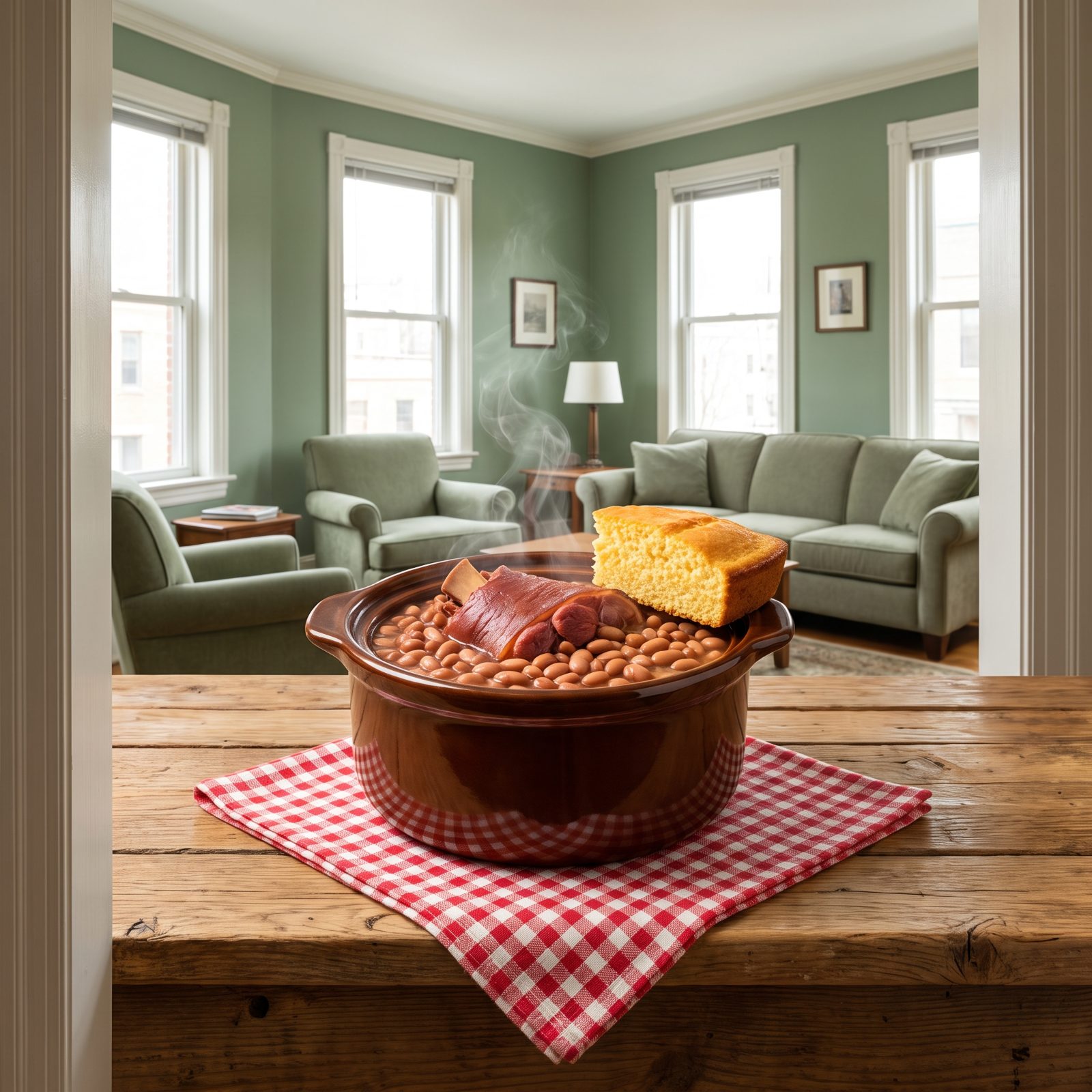 Slow-Cooked Pinto Beans With Ham Hock
