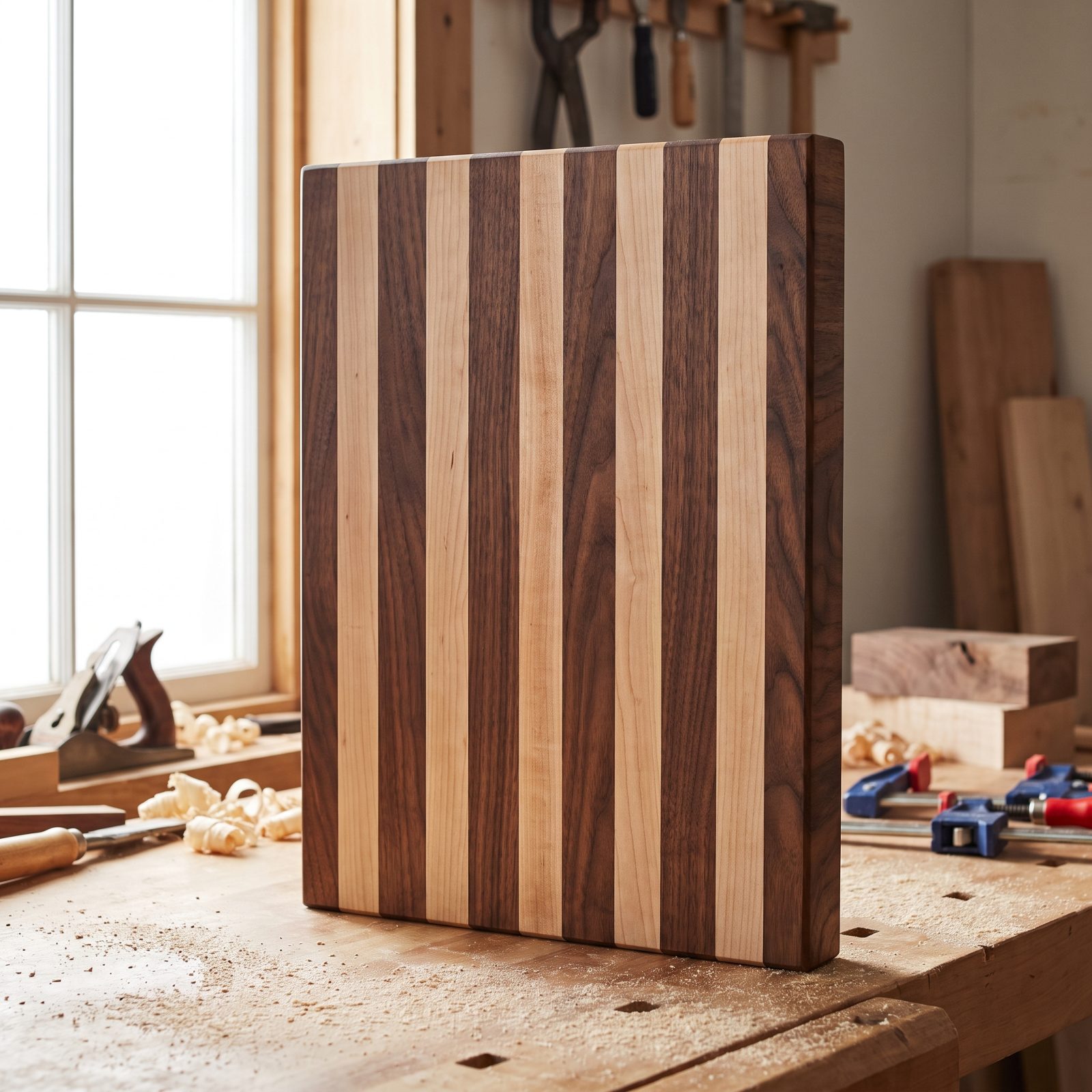 A Small Cutting Board Made by a Local Woodworker