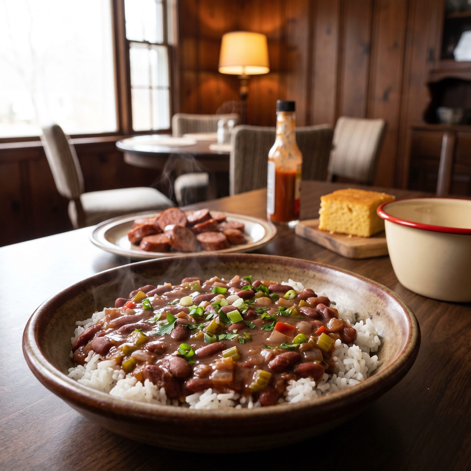 Smoked Sausage Upstaged by Cajun Red Beans