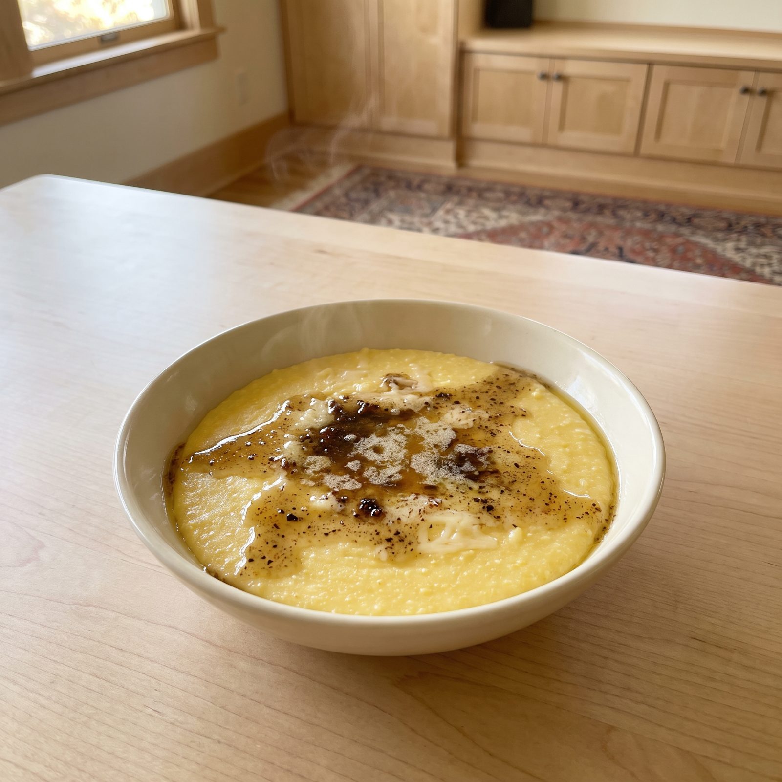 Soft Polenta With Brown Butter and Parmesan
