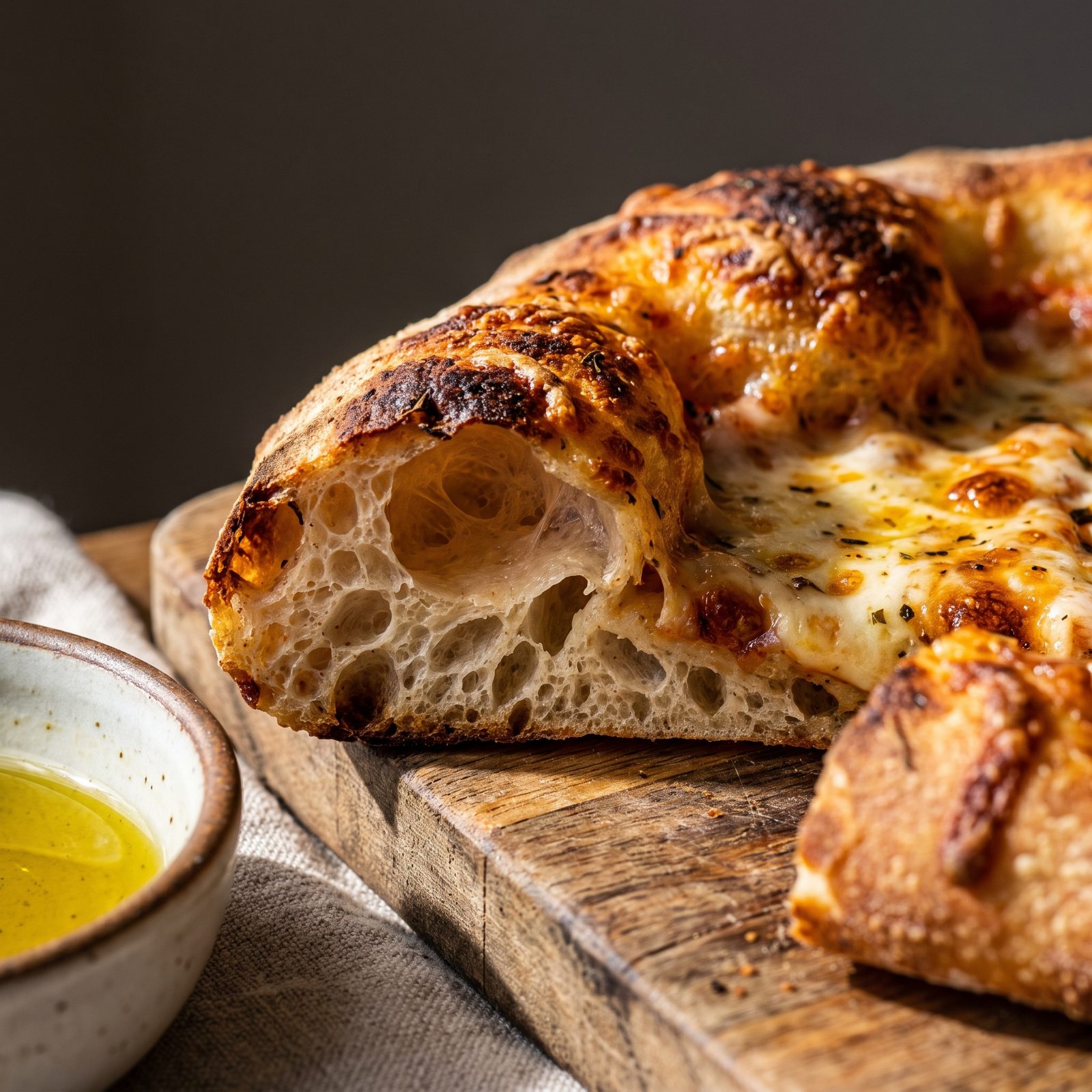 Sourdough Cheese Pizza With a Tangy, Open Crumb