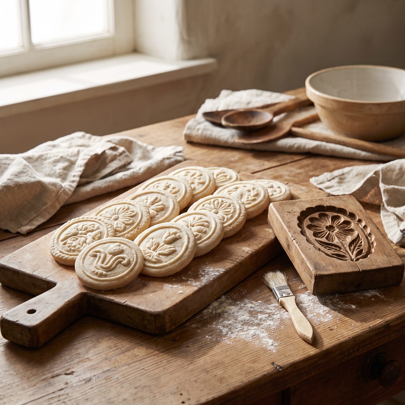 Springerle With Carved Designs