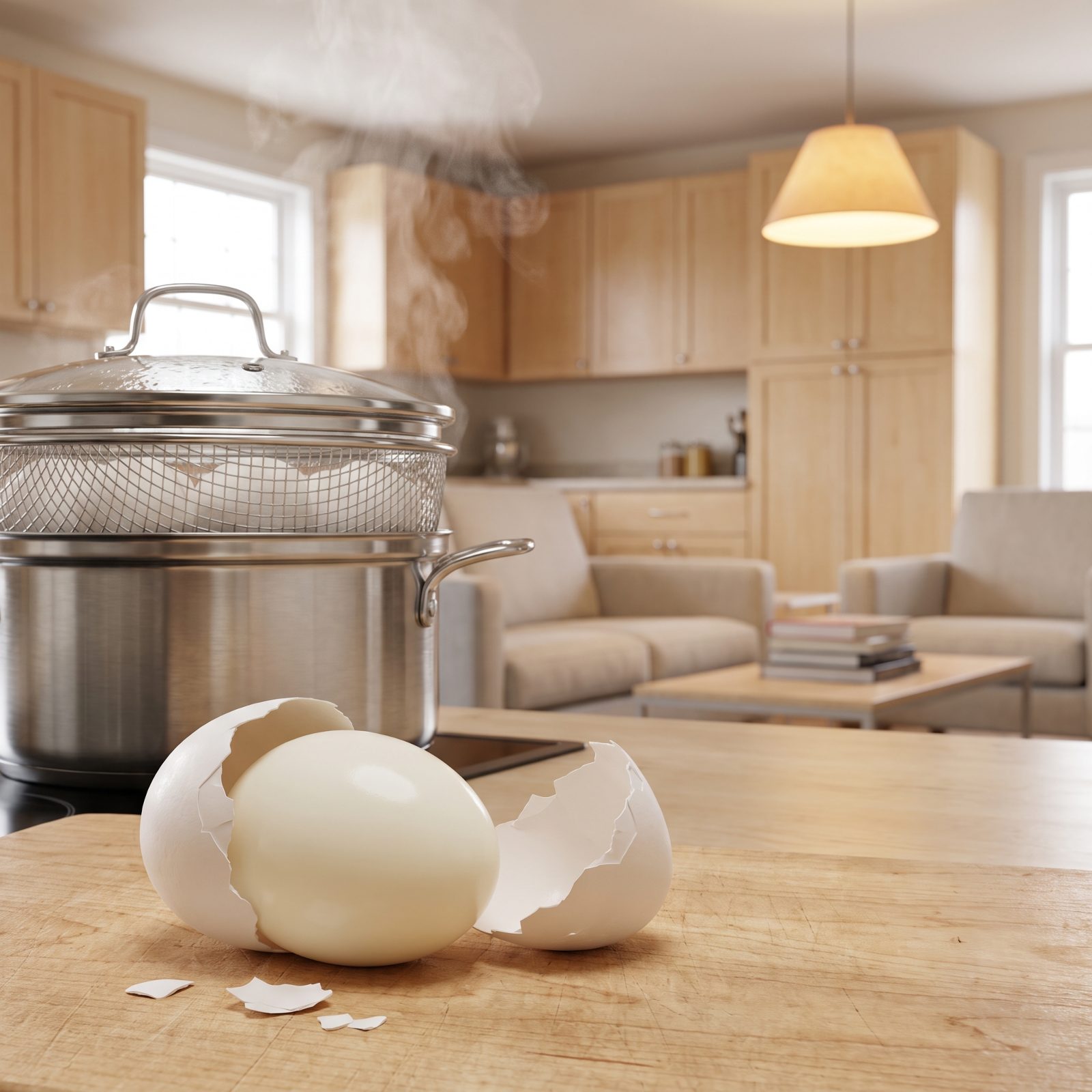 Steam Your Eggs Instead of Boiling and Watch the Shells Slide Off