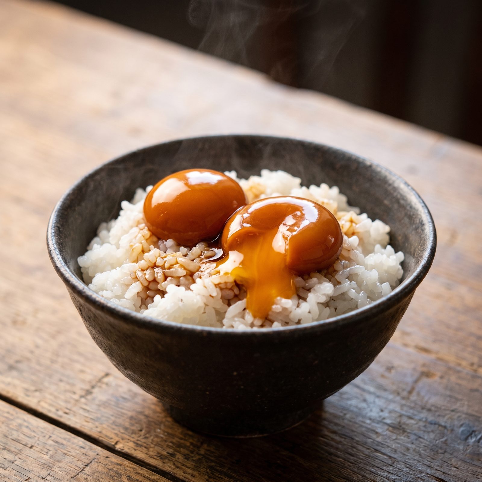Steamed Rice With Soy-Cured Egg Yolks