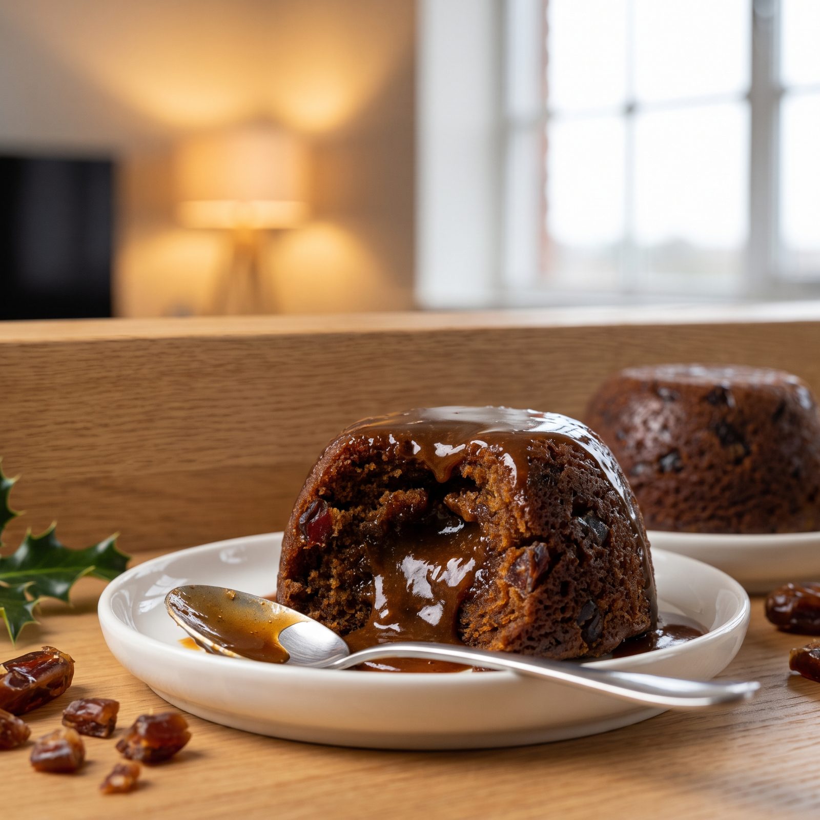 Sticky Toffee Pudding With a Molten Date Center