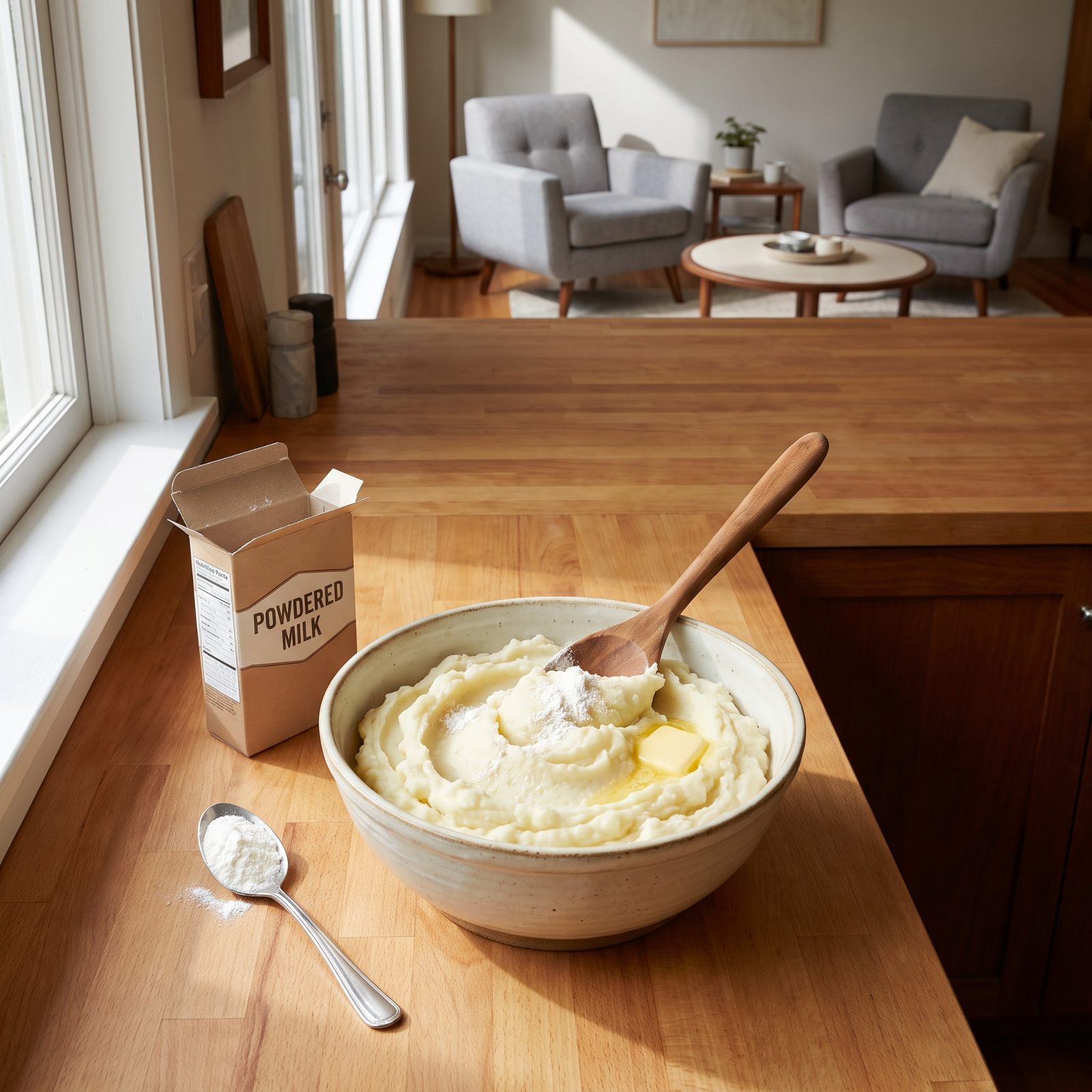 Stir Powdered Milk Into Mashed Potatoes for Richness Without the Slop