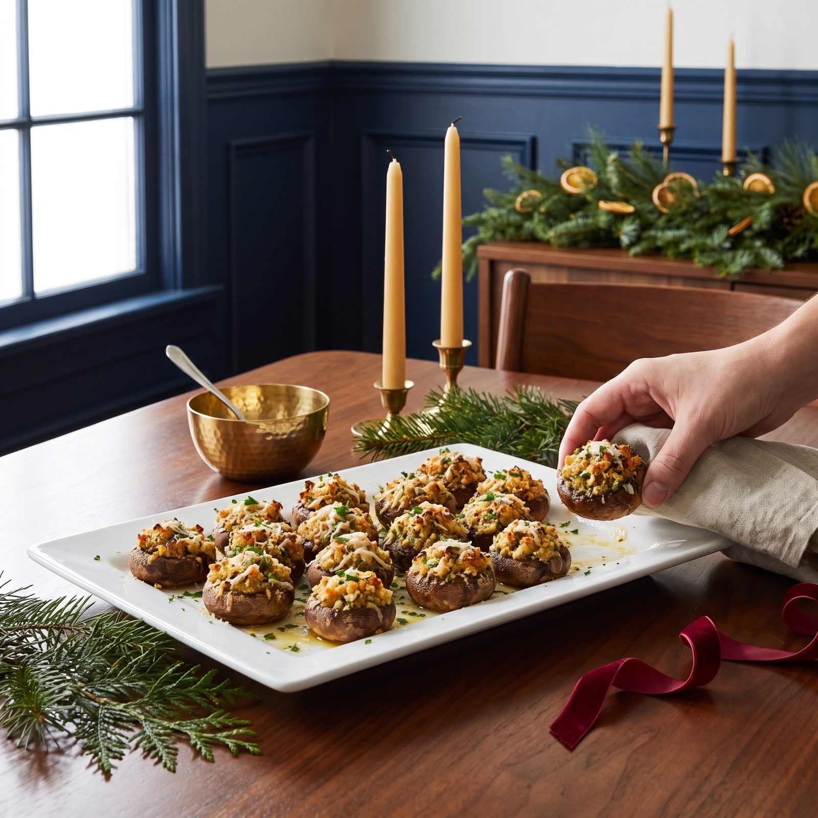 Stuffed Mushrooms, Disappearing by the Dozen