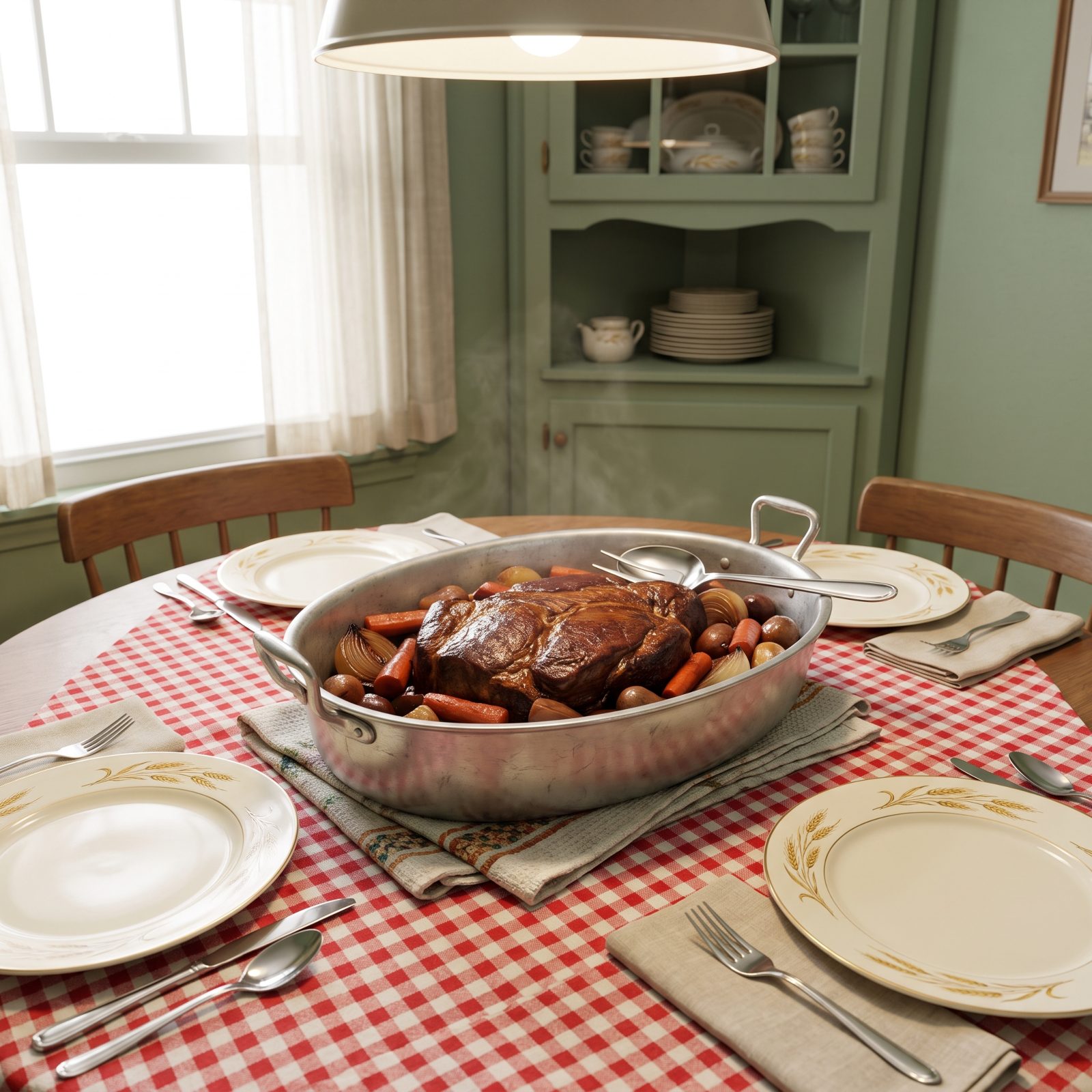Sunday: Pot Roast with Carrots and Onions, In From the Oven