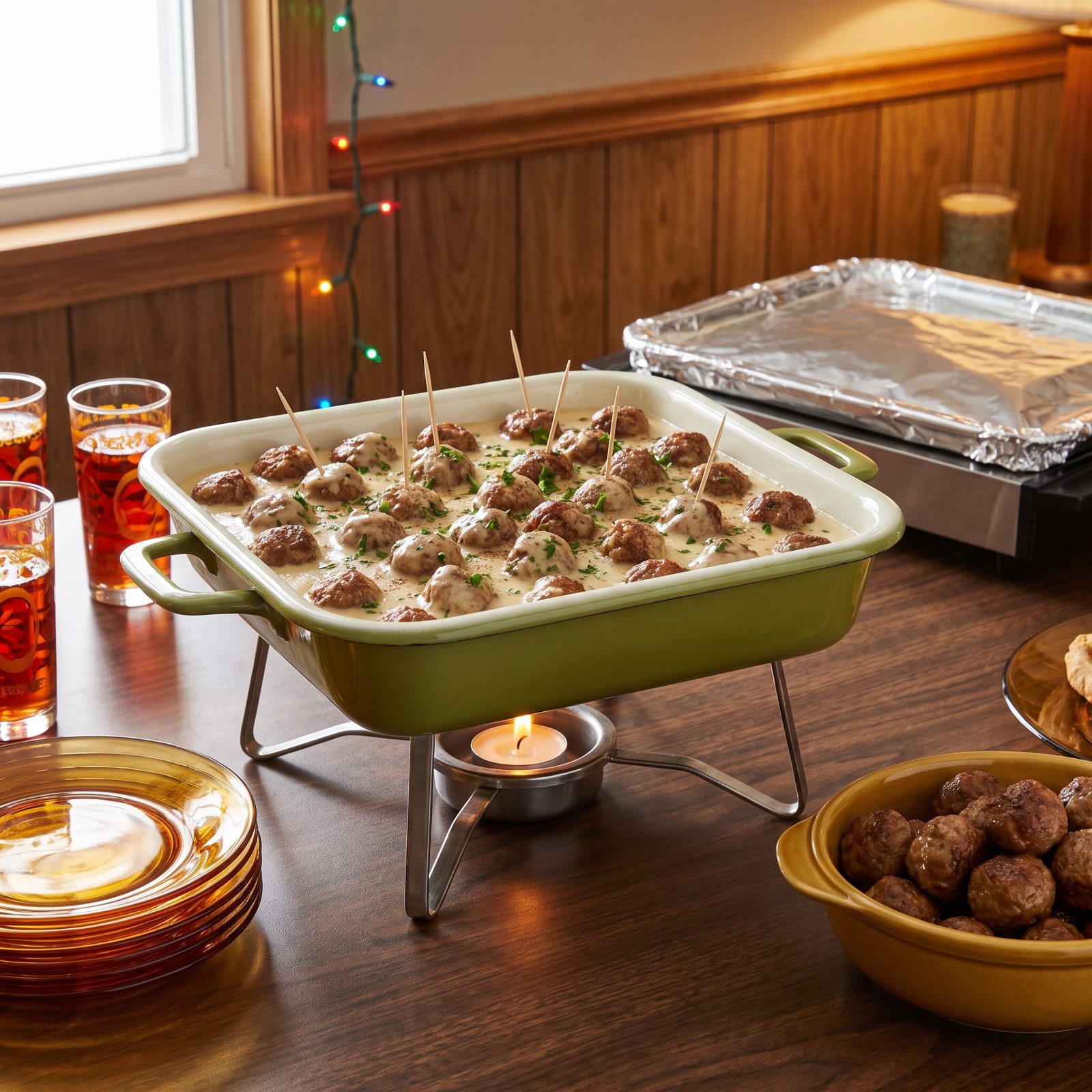 Swedish Meatballs Swimming in Cream Sauce