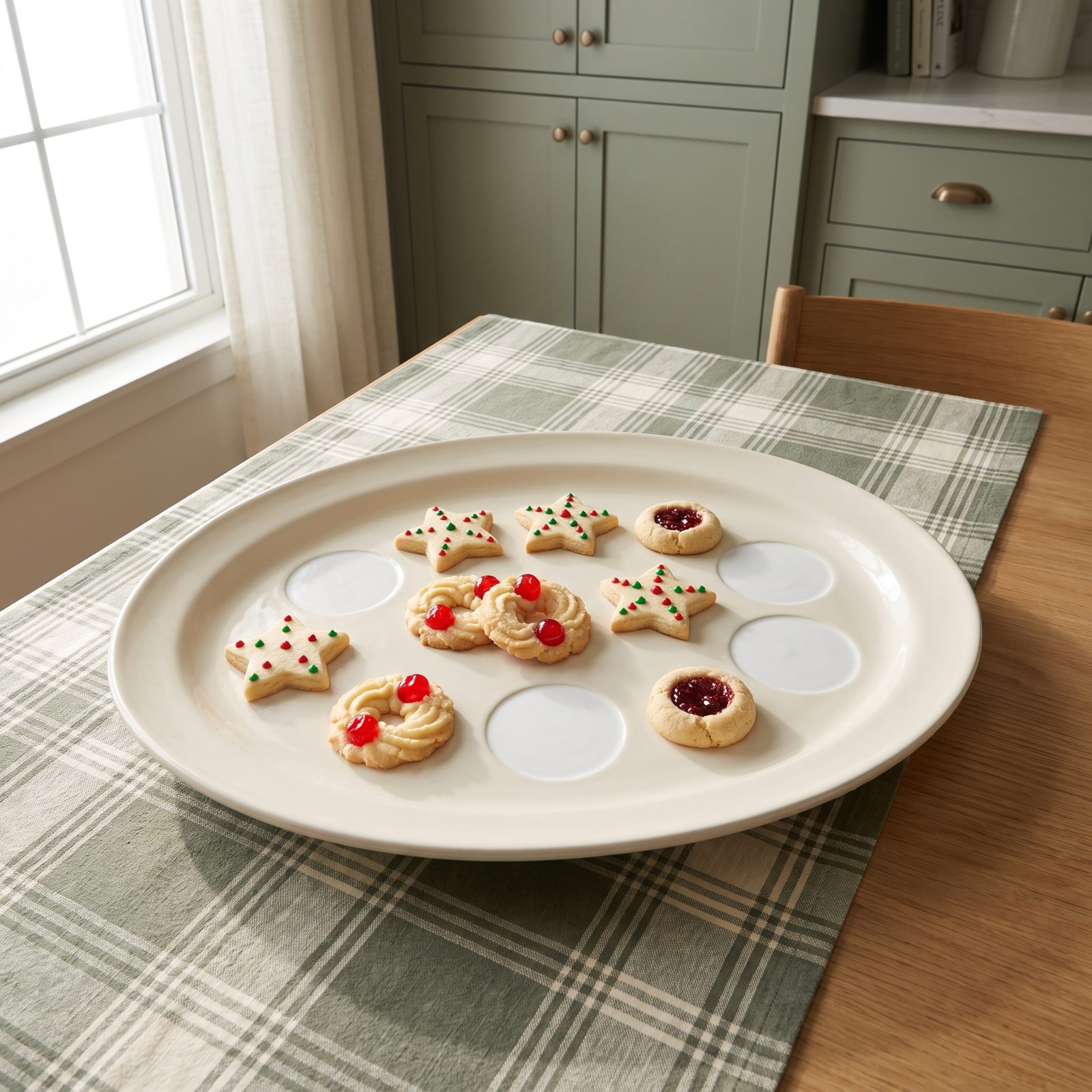 The Tray With Clear Space Between Each Cookie