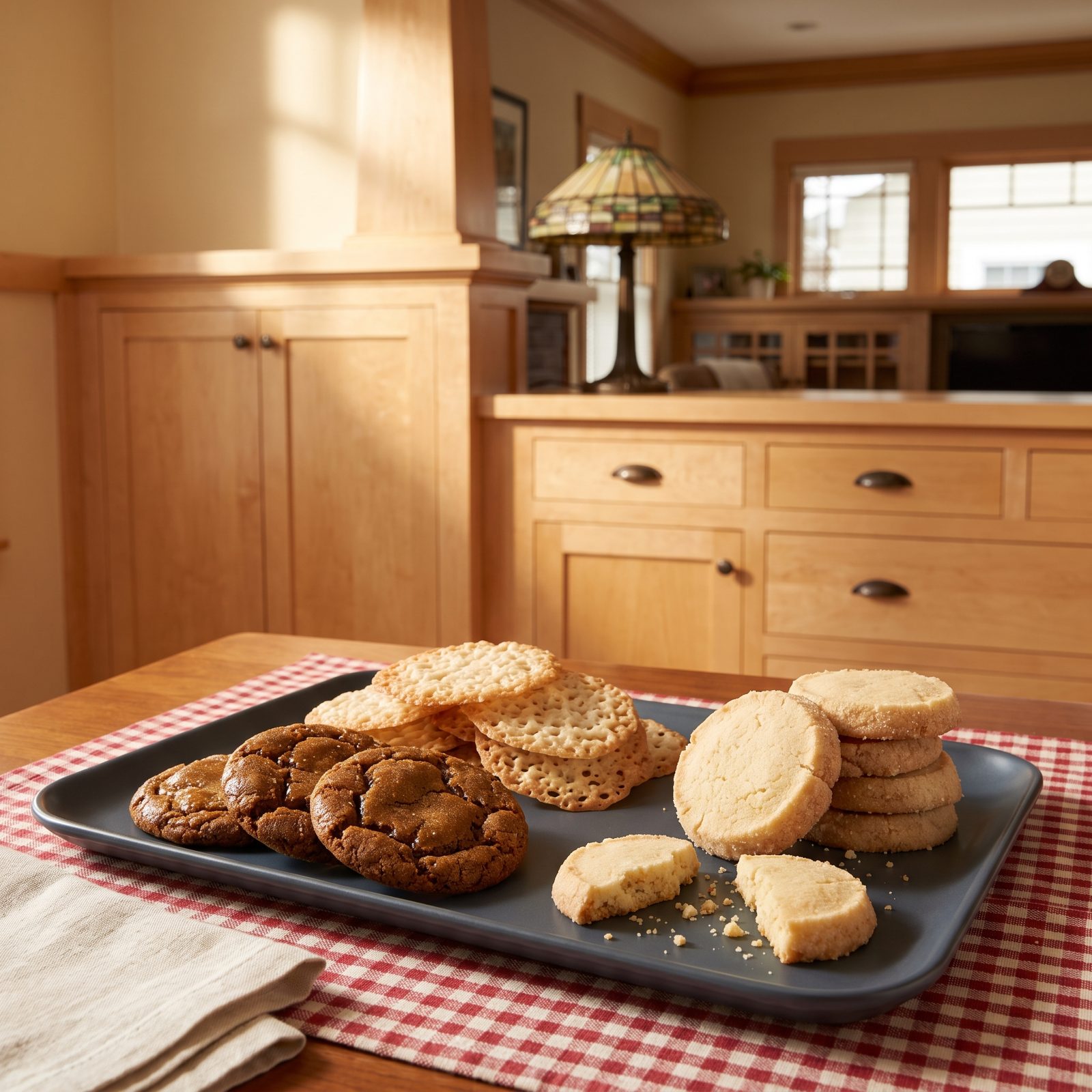 The Tray Combining Chewy, Crisp and Crumbly Textures