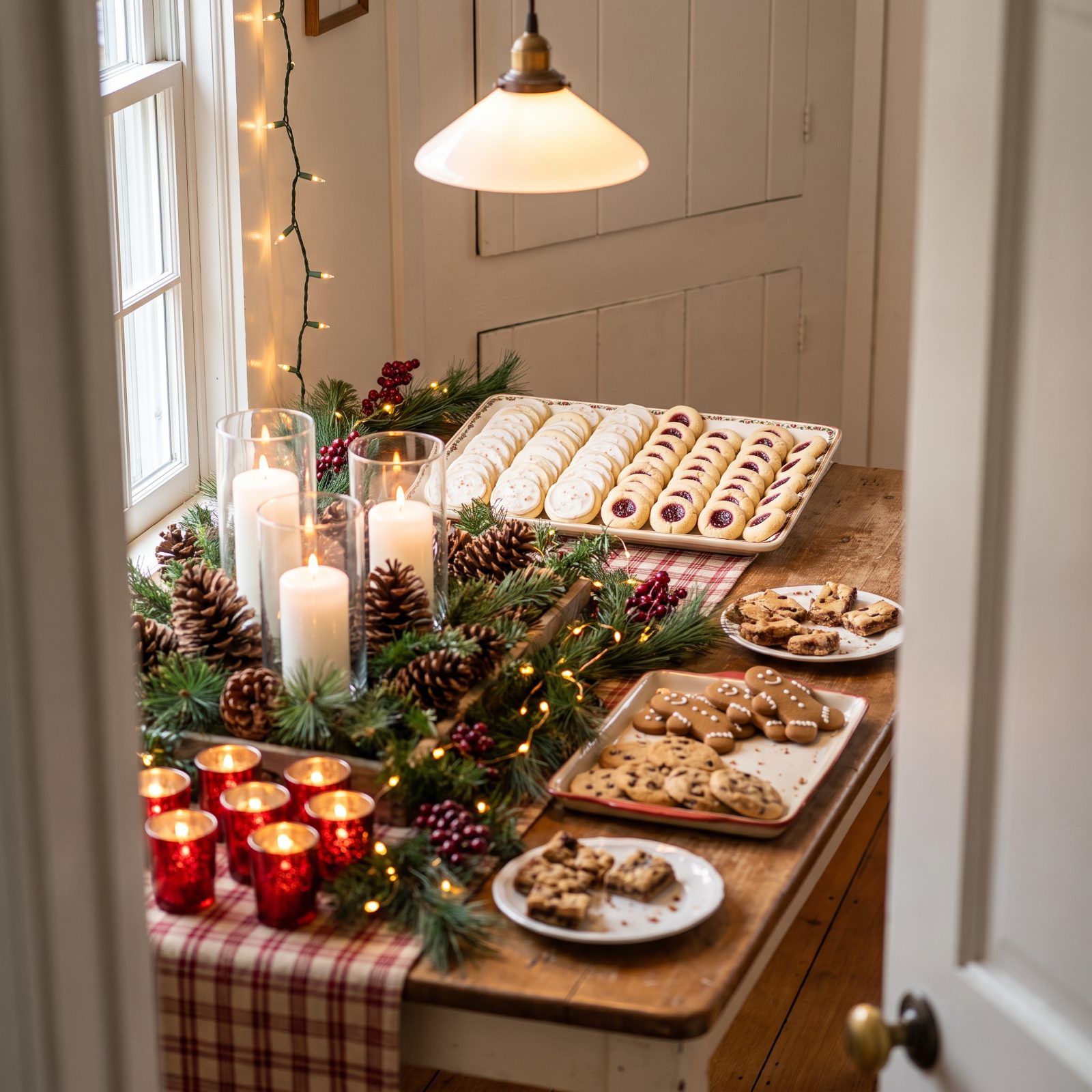 The Tray Placed Out of Reach Behind the Centerpiece