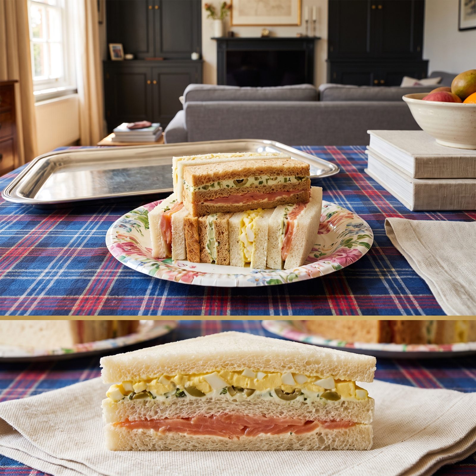 Tri-Colored Ribbon Sandwiches